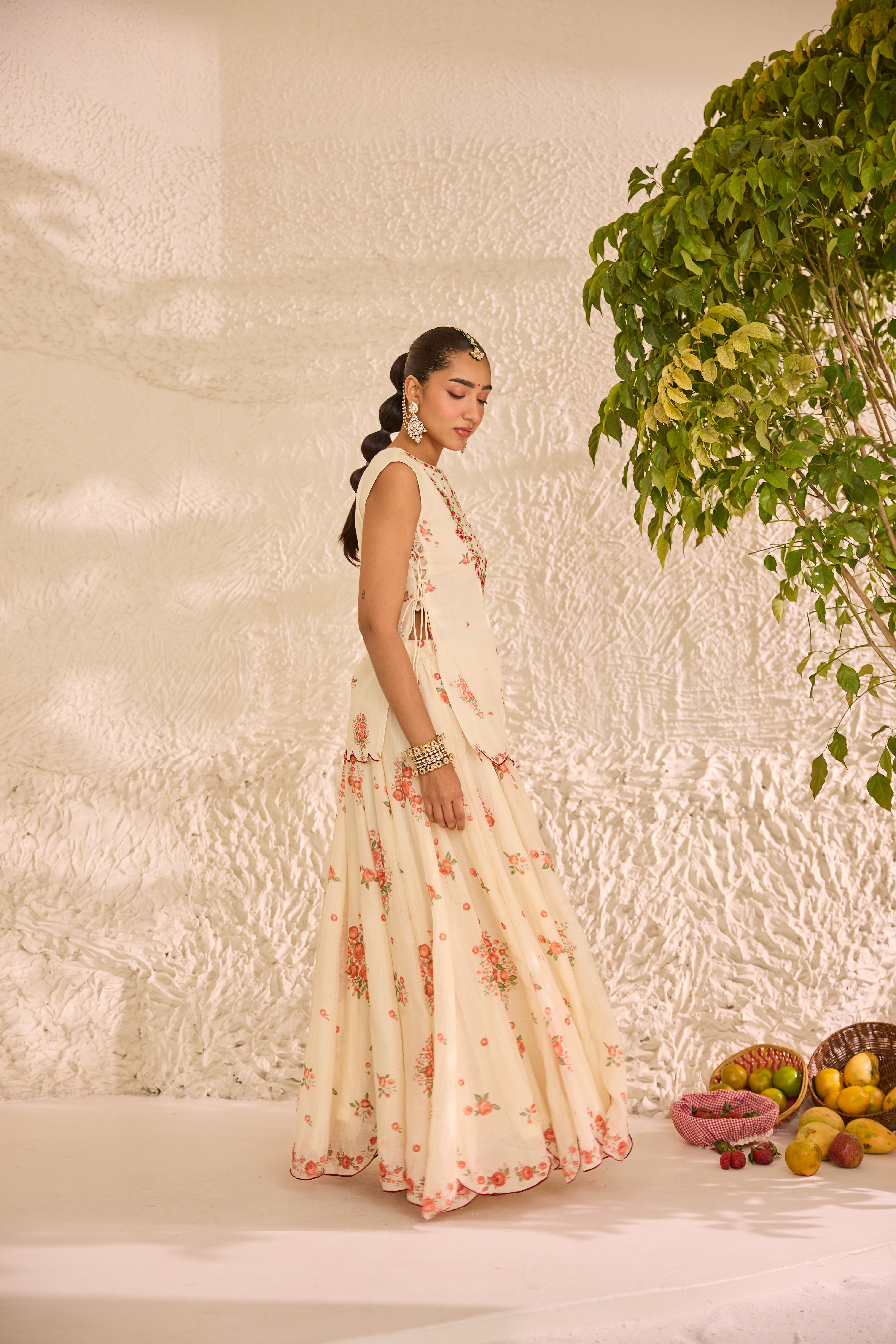 Abeera Chanderi Lehenga Set