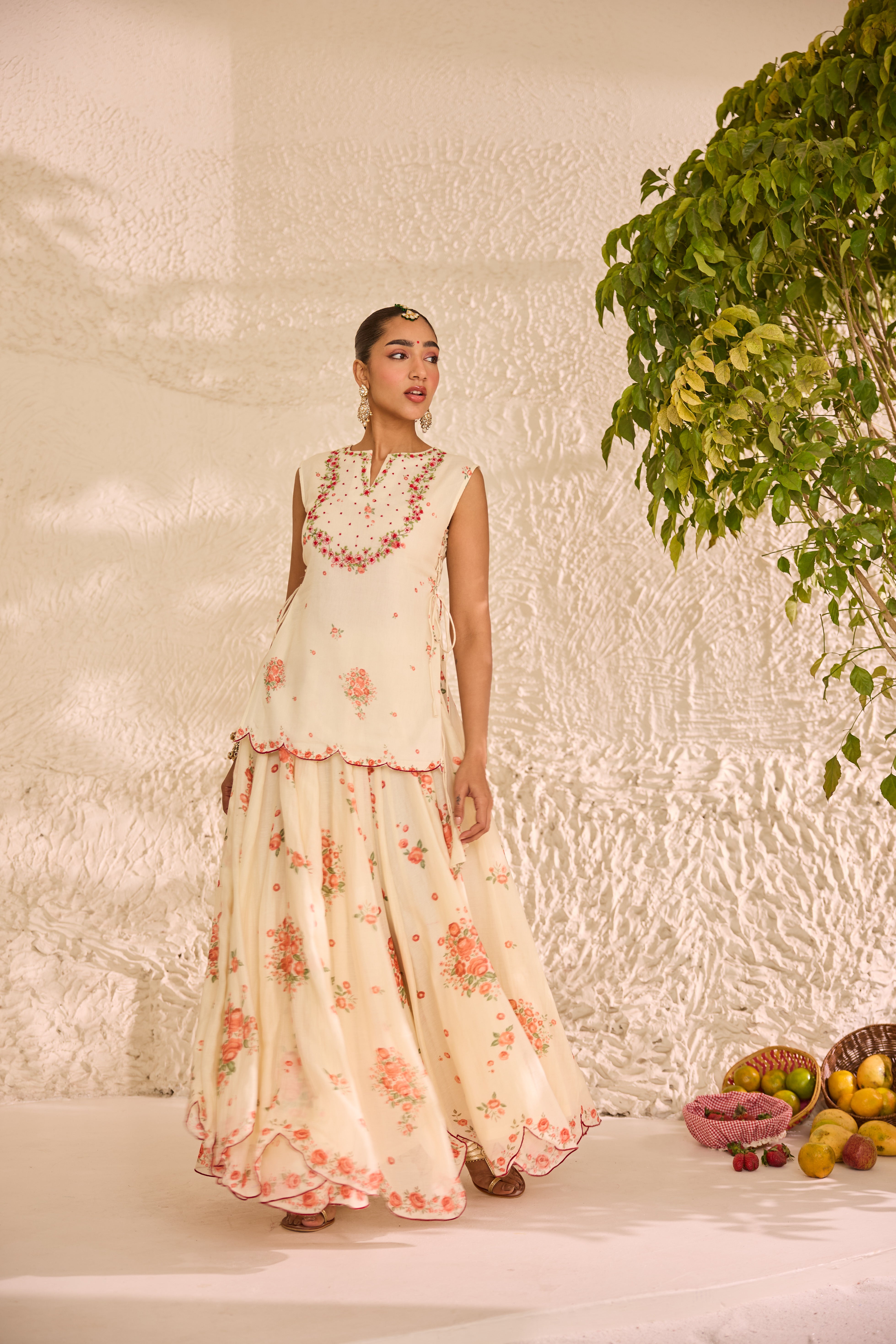 Abeera Chanderi Lehenga Set