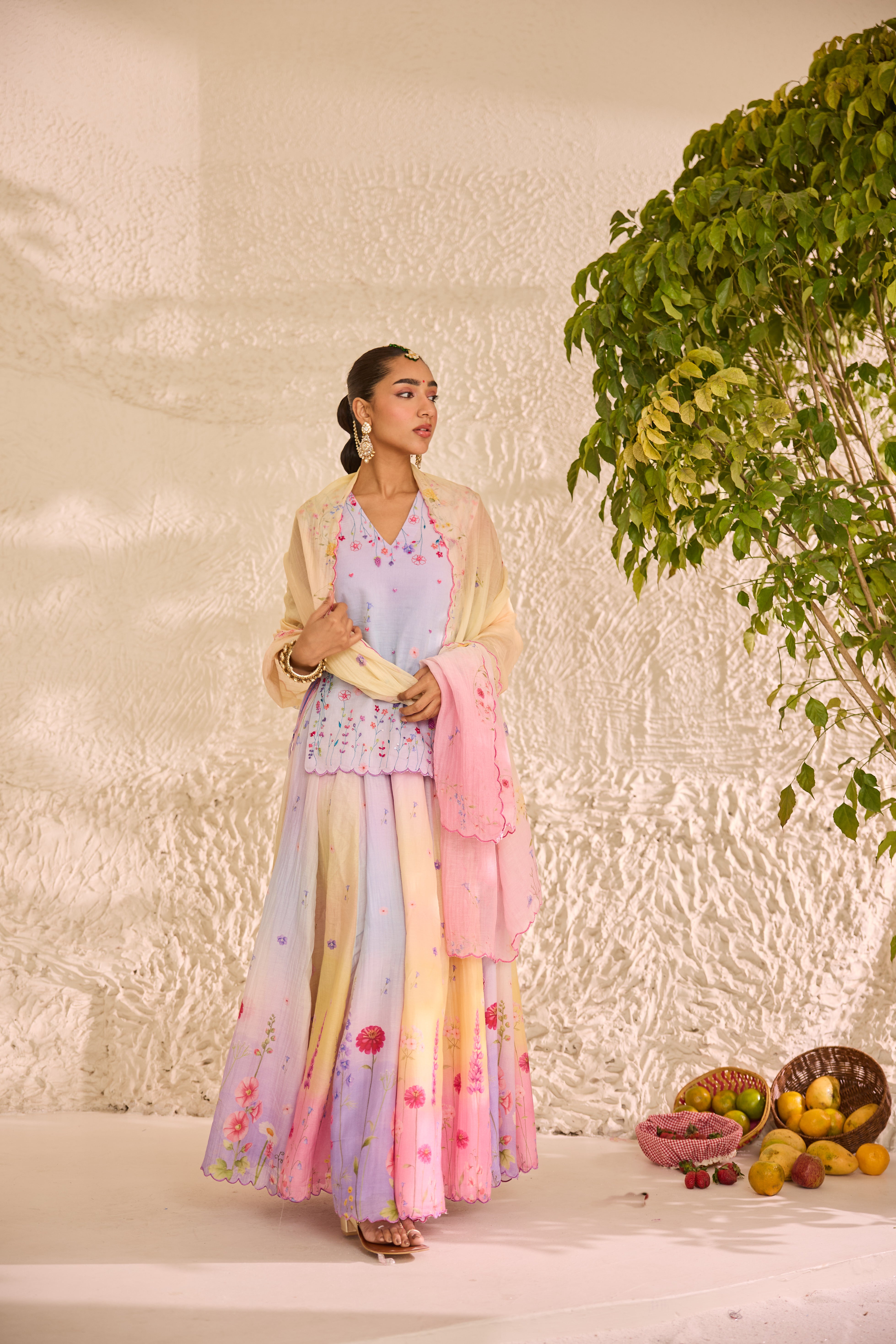 Varnima Chanderi Lehenga Set