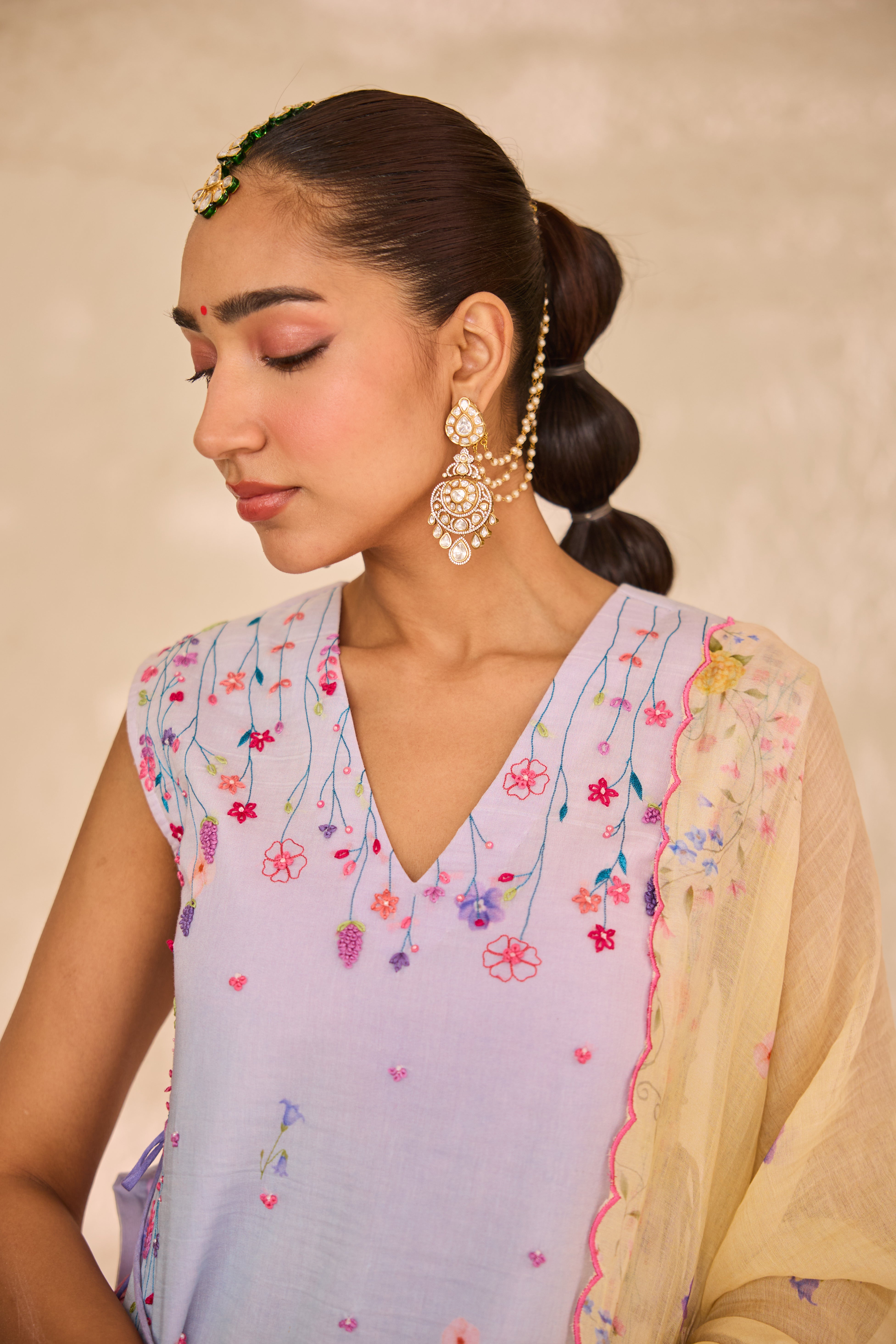 Varnima Chanderi Lehenga Set