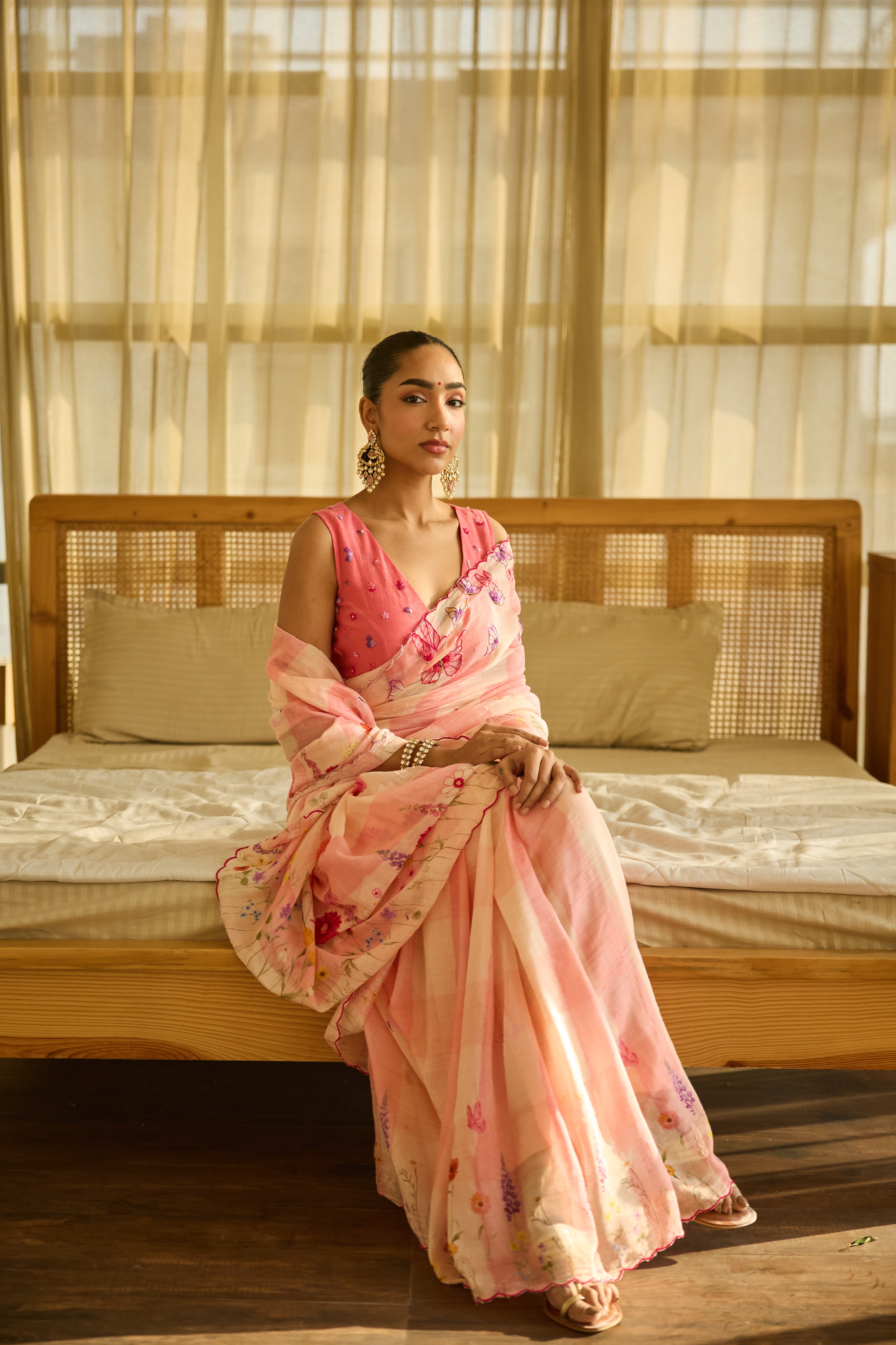 Mrinali Chanderi Sari