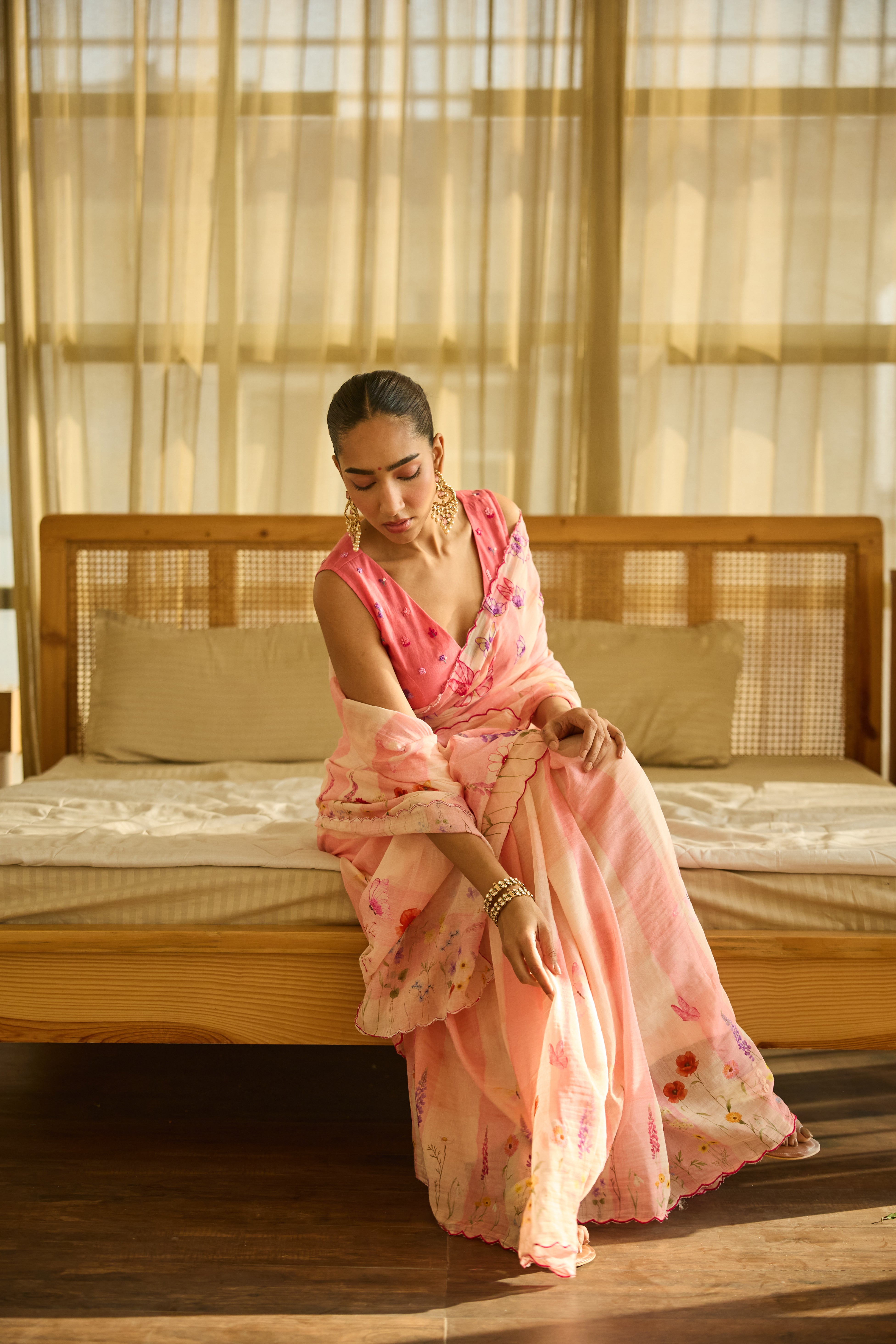 Mrinali Chanderi Sari