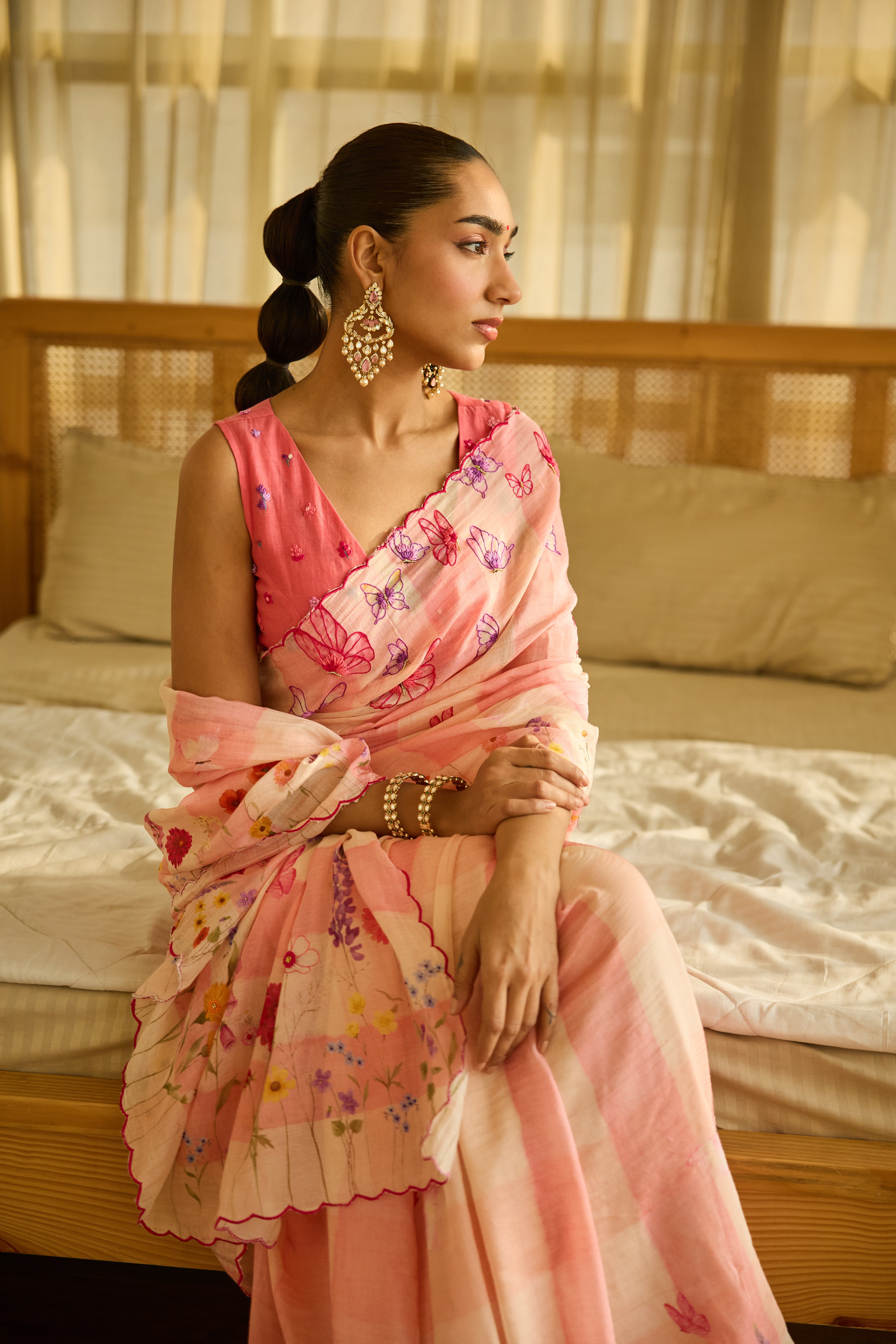 Mrinali Chanderi Sari