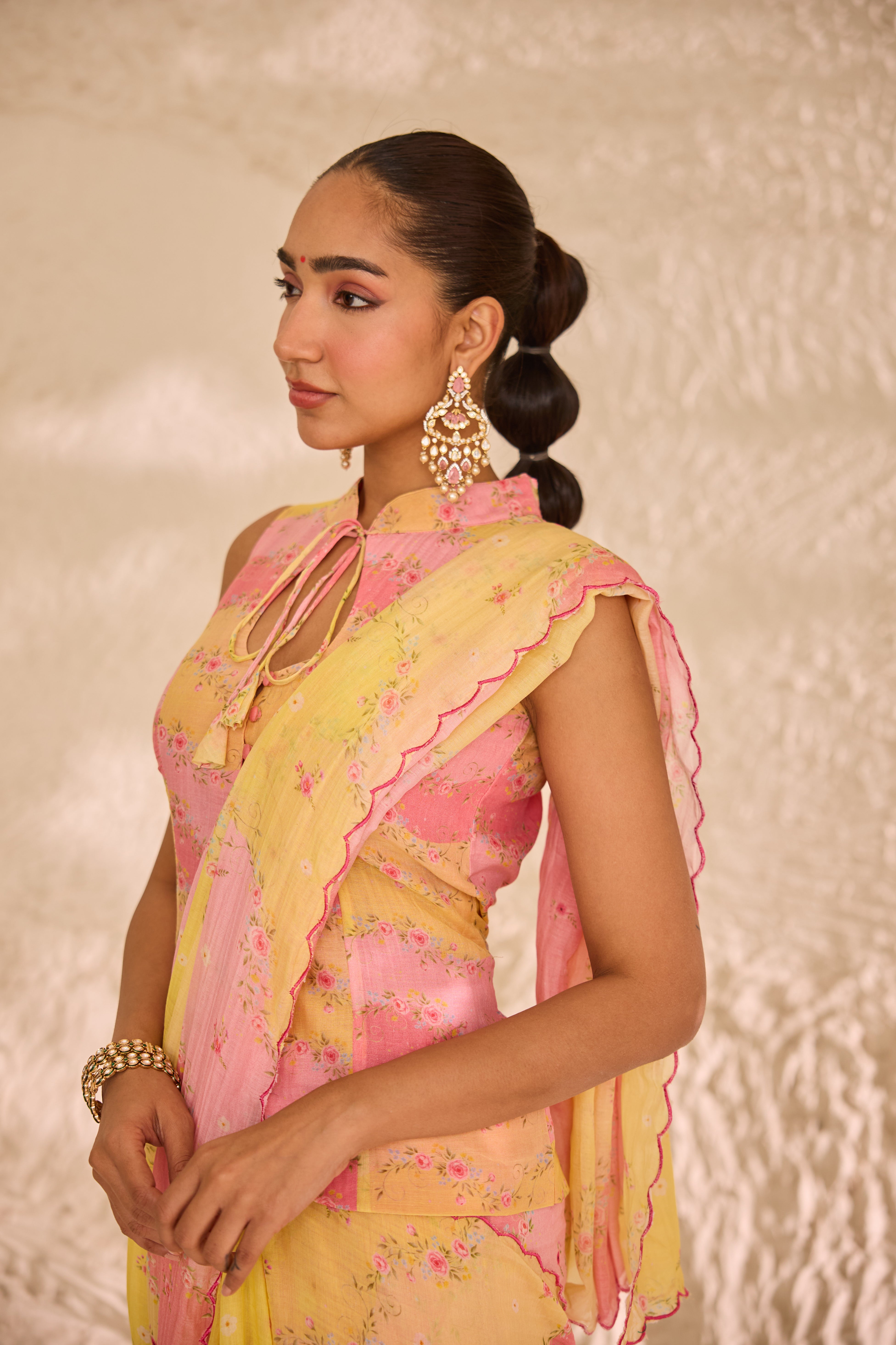 Ras Bhari Chanderi Sari