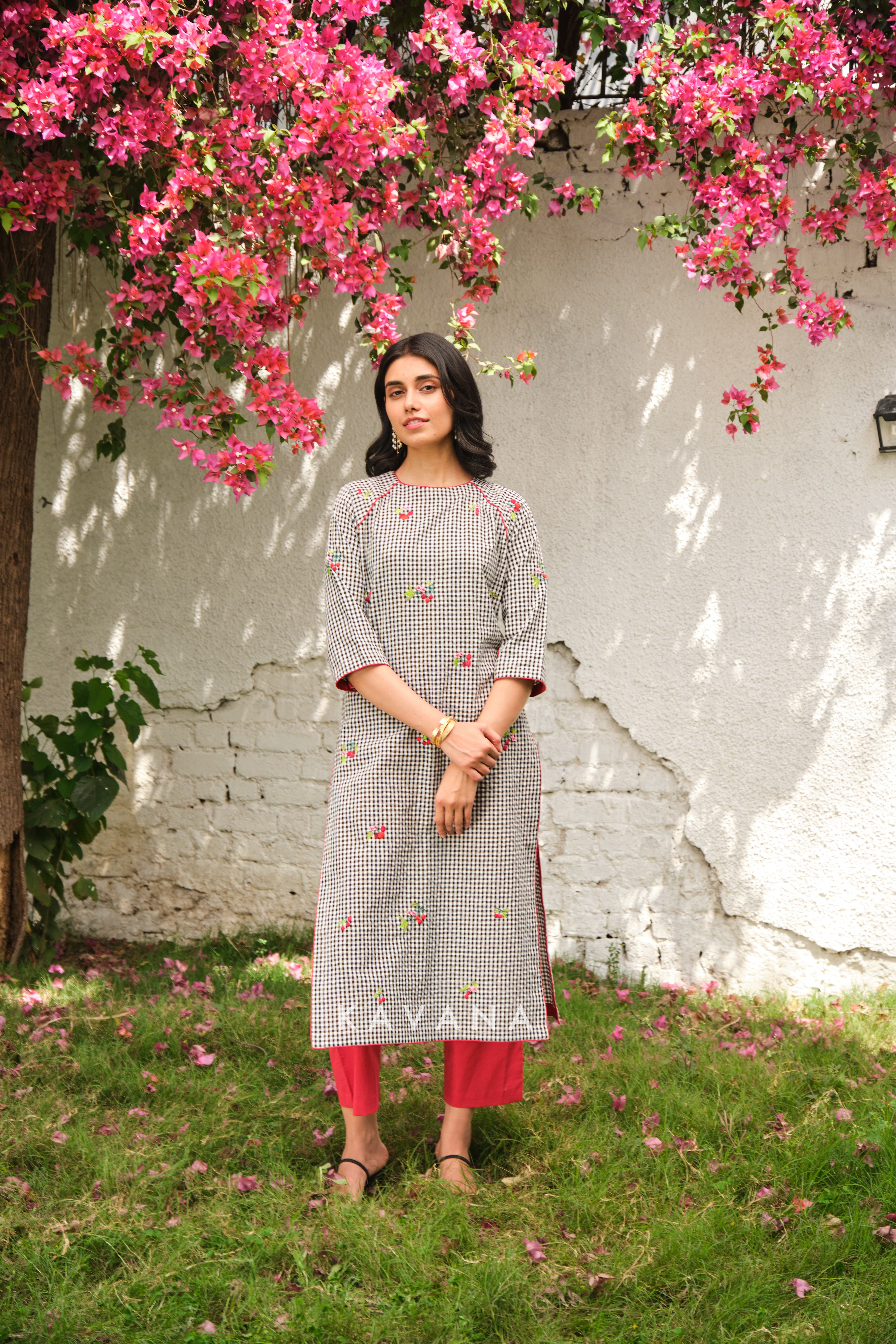 Cherry kurta set