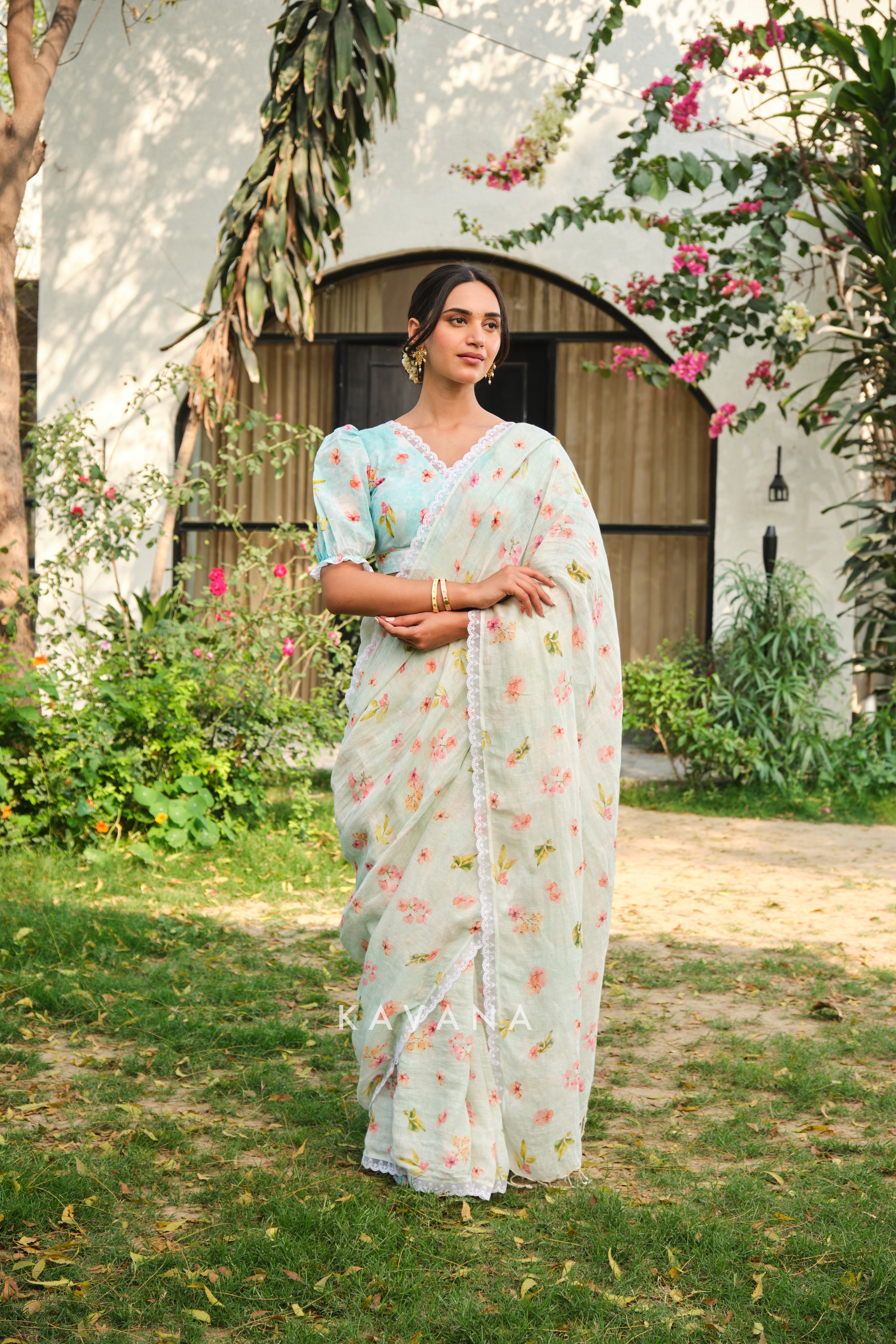 Morning dew sari