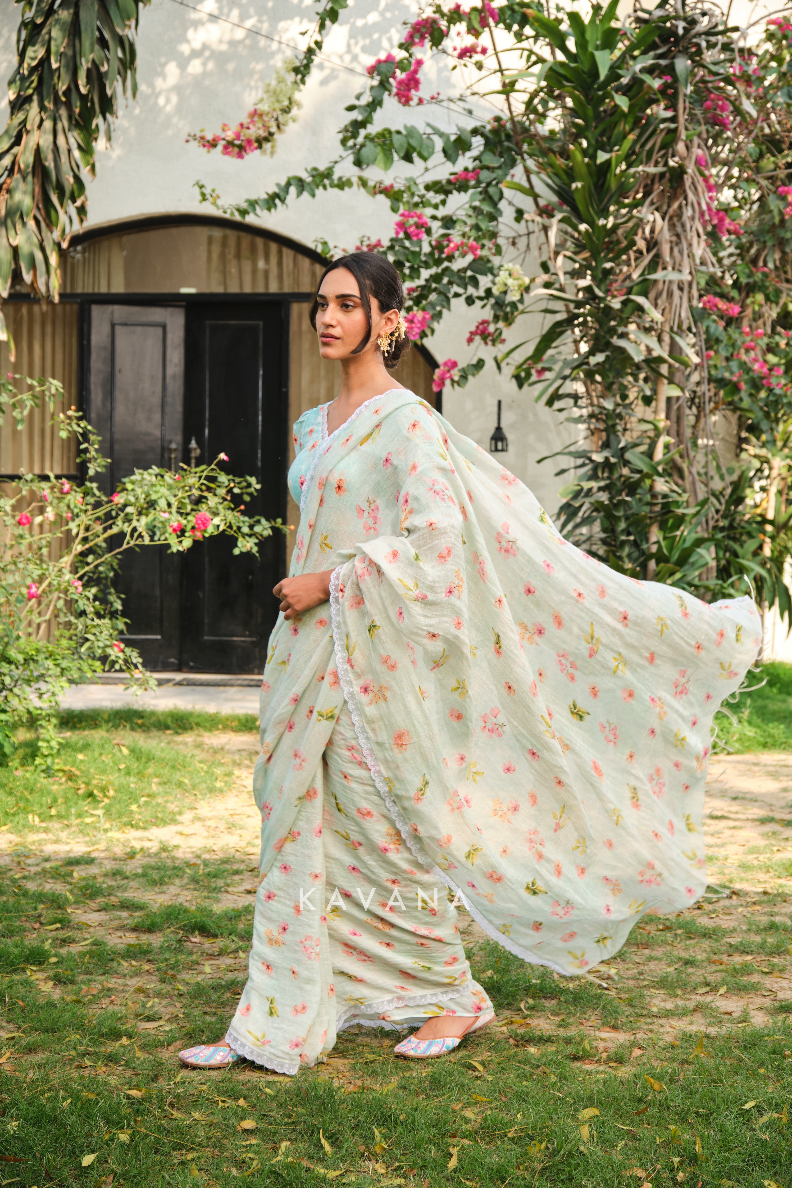 Morning dew sari