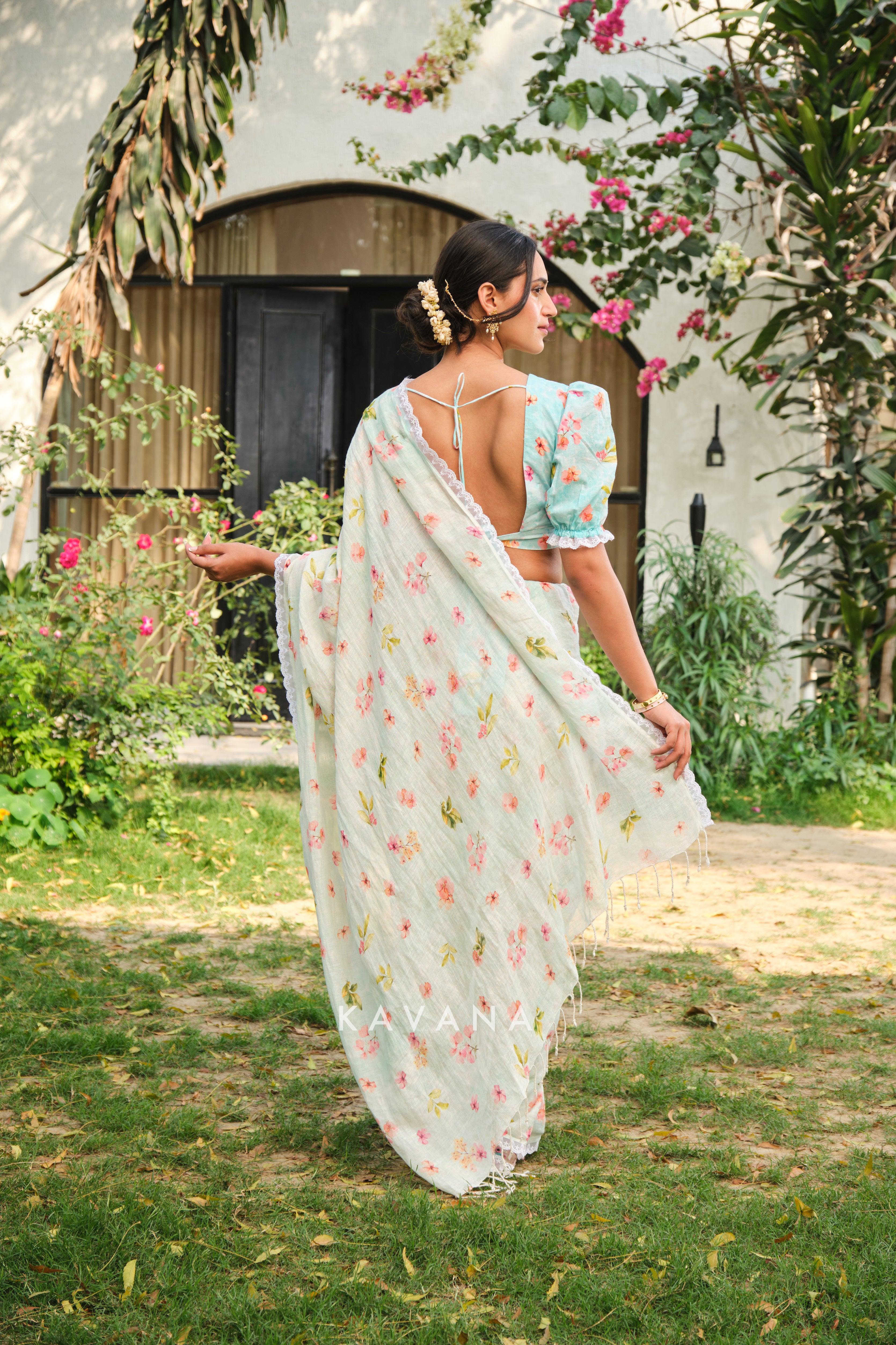 Morning dew sari