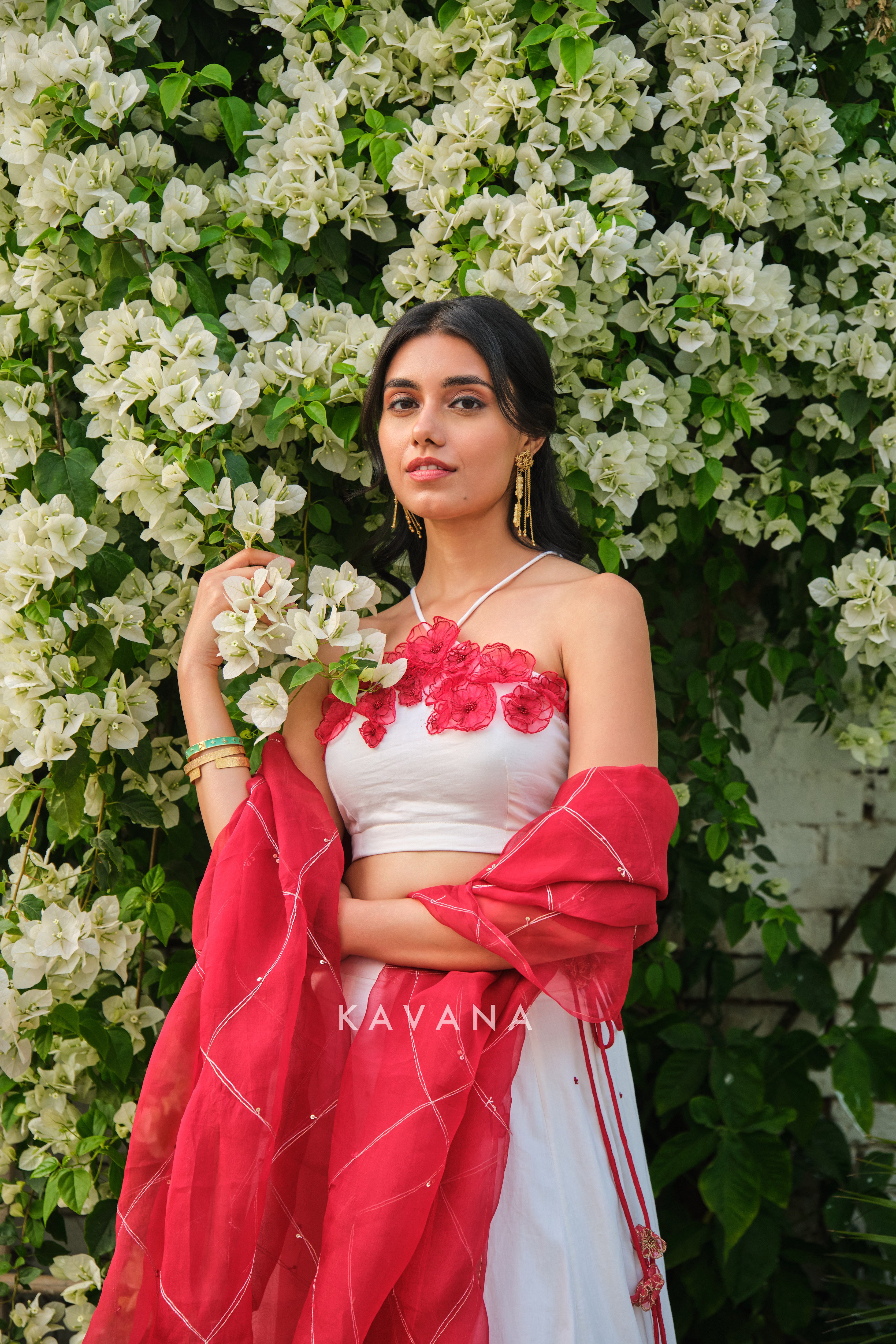 Anaar dana lehenge set