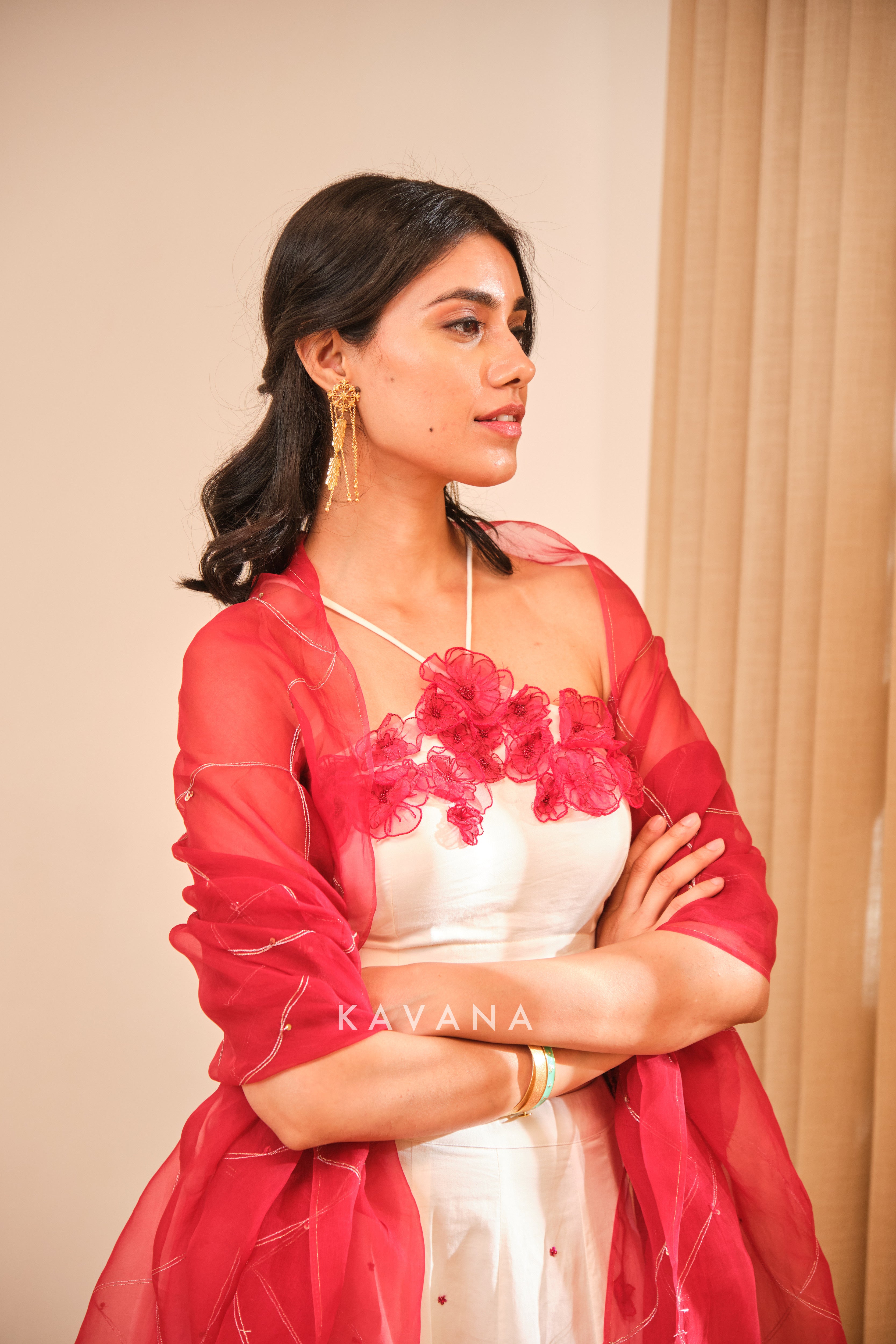 Anaar dana lehenge set