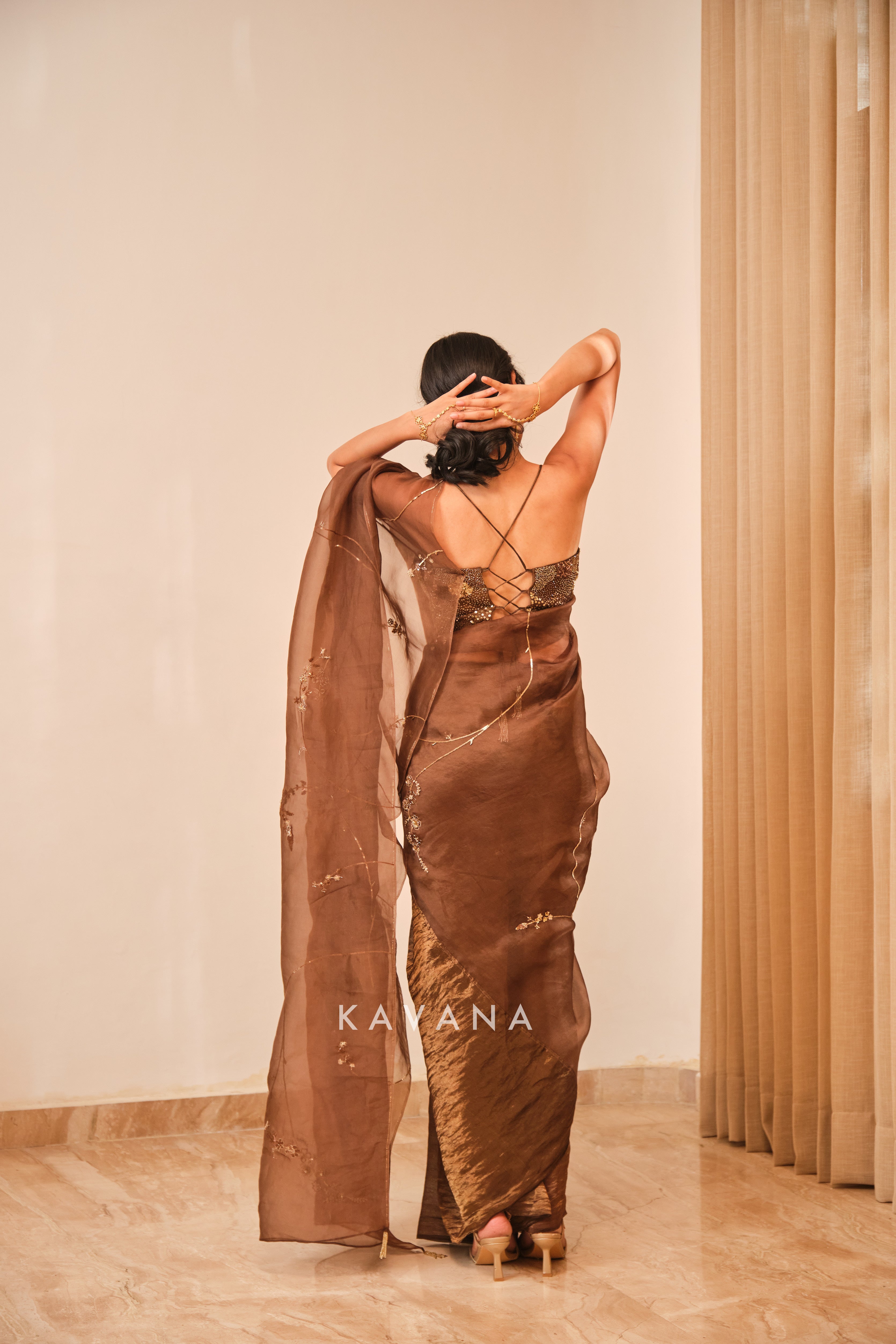 Chikoo sari