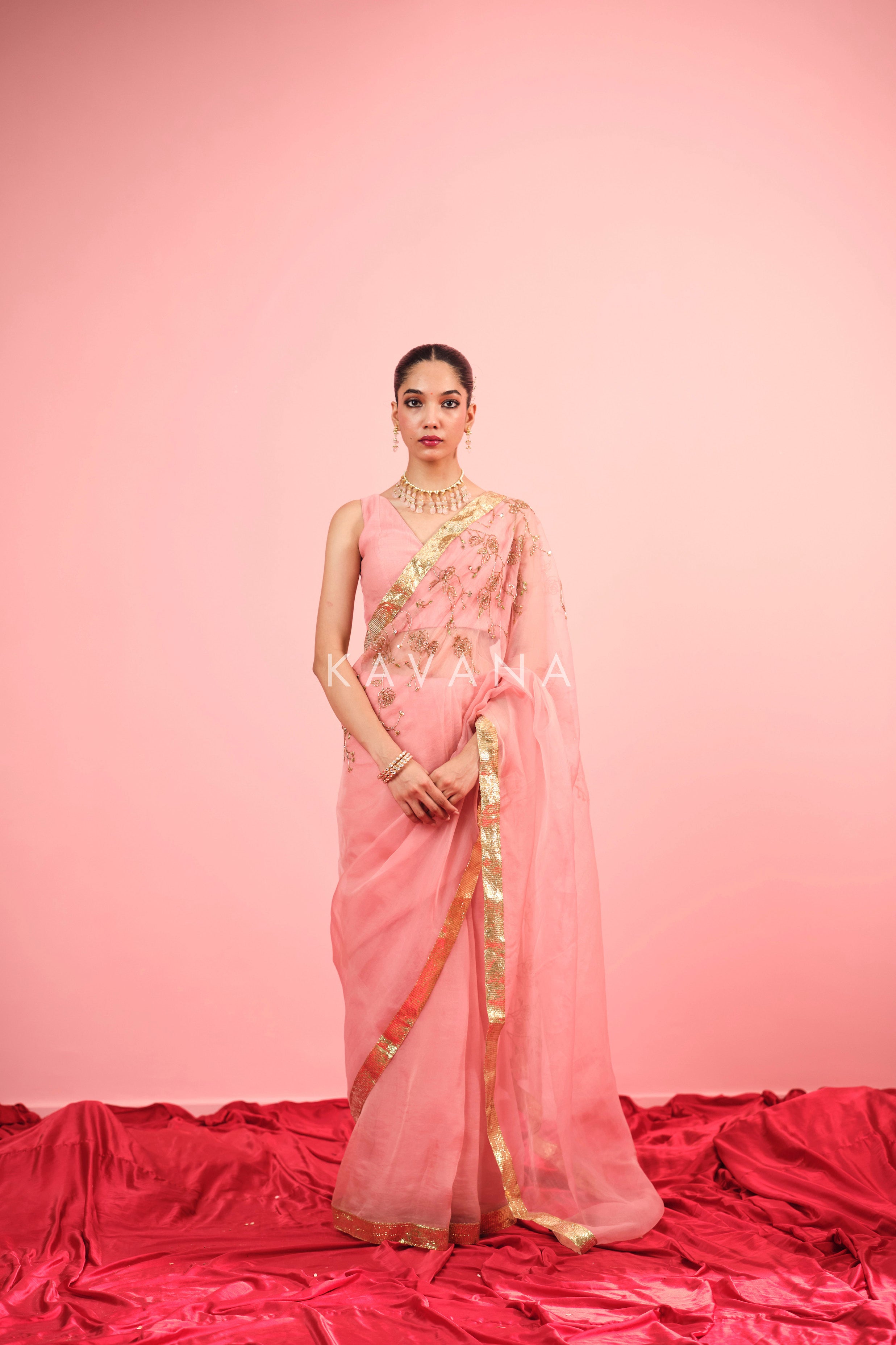 Naz Silk Organza Sari