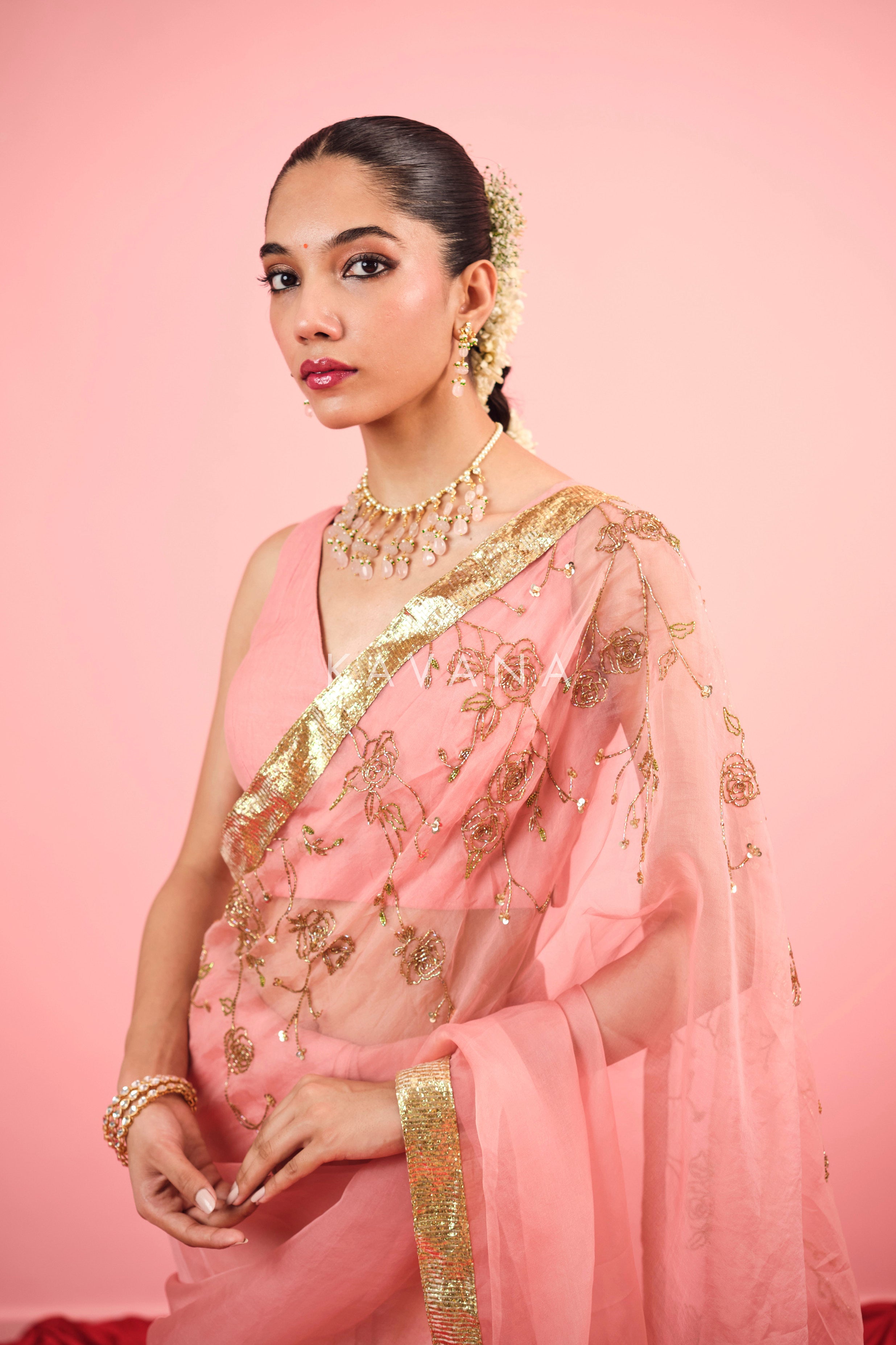 Naz Silk Organza Sari