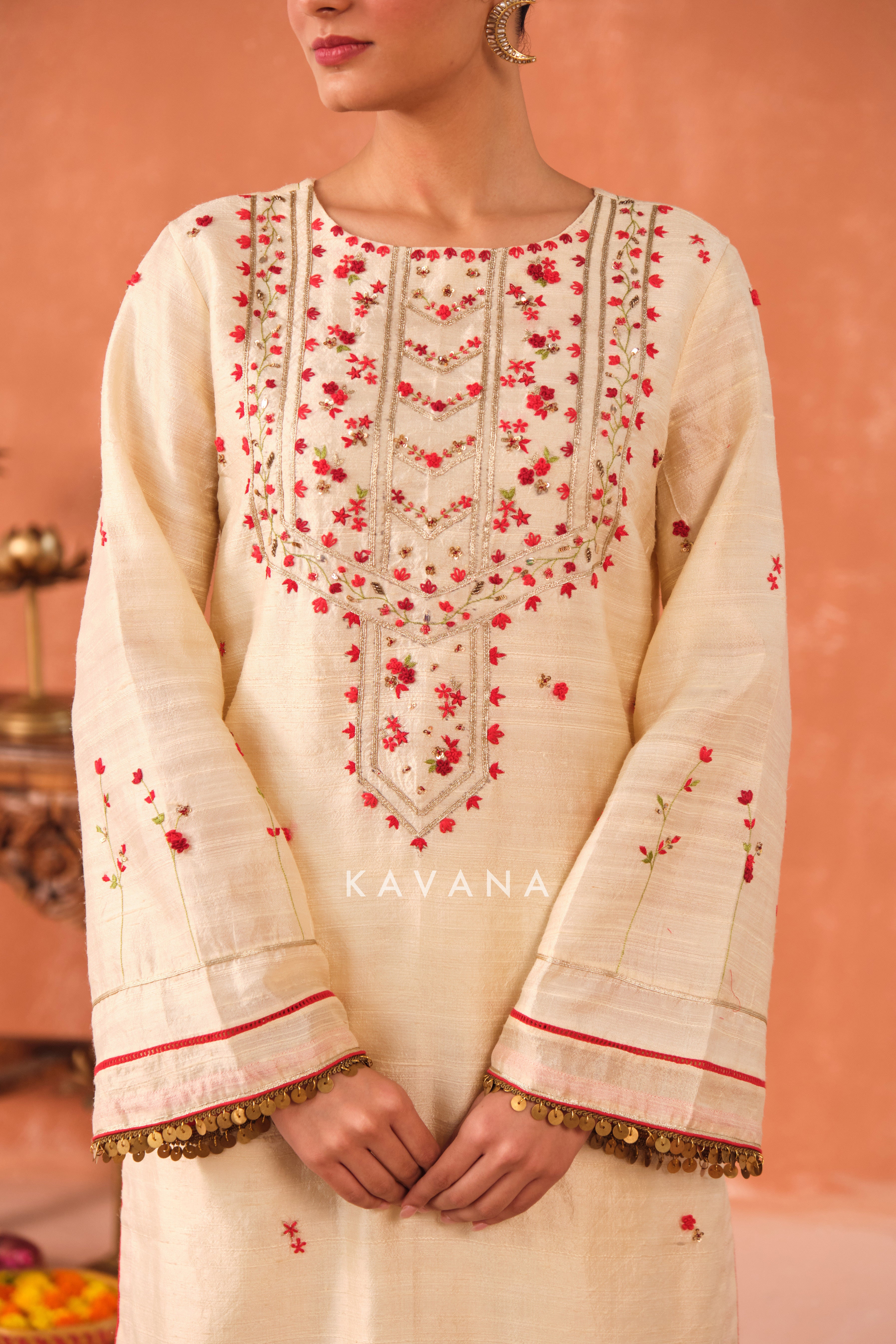 Ritu Raw Silk Kurta Set