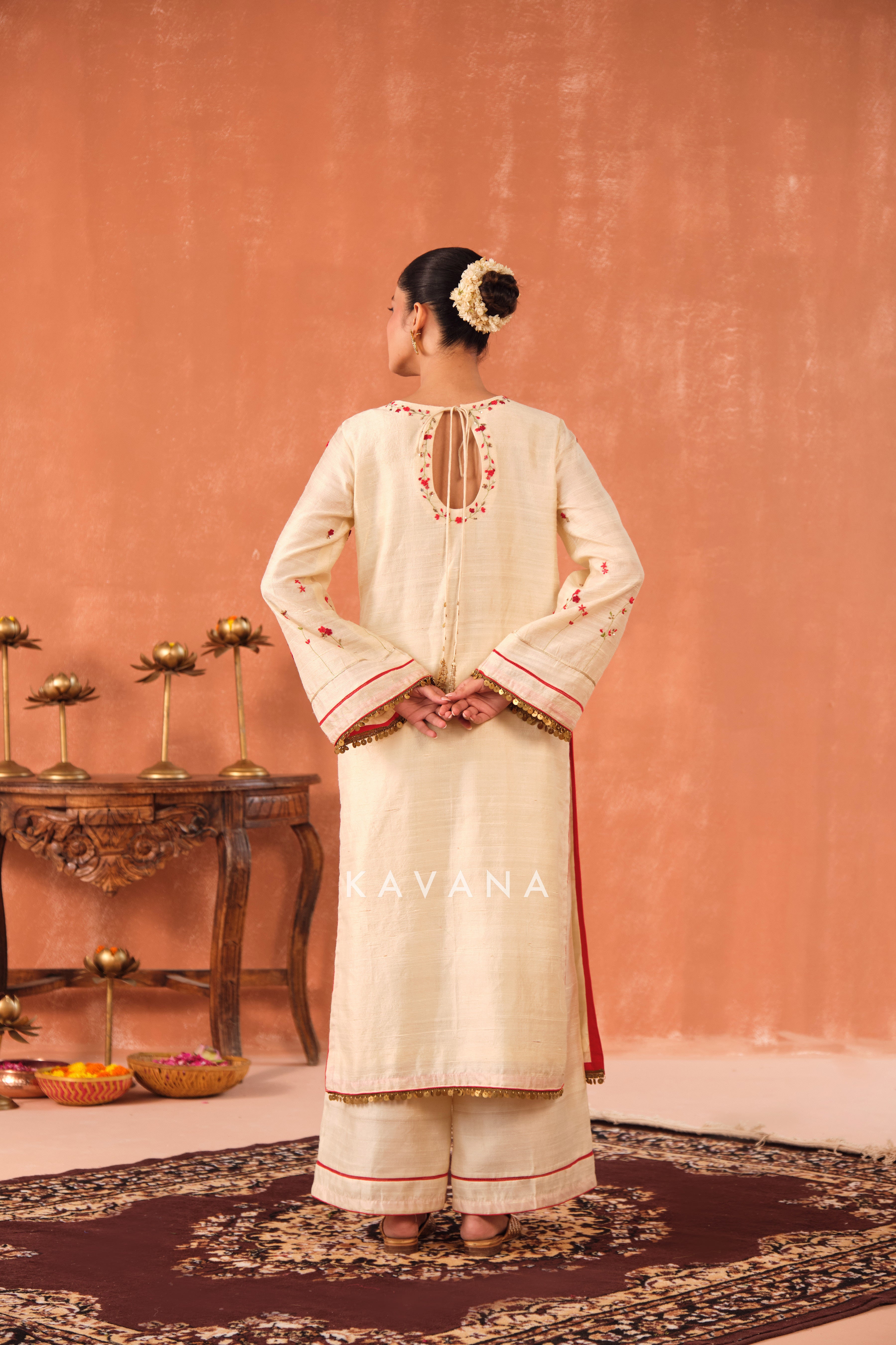 Ritu Raw Silk Kurta Set
