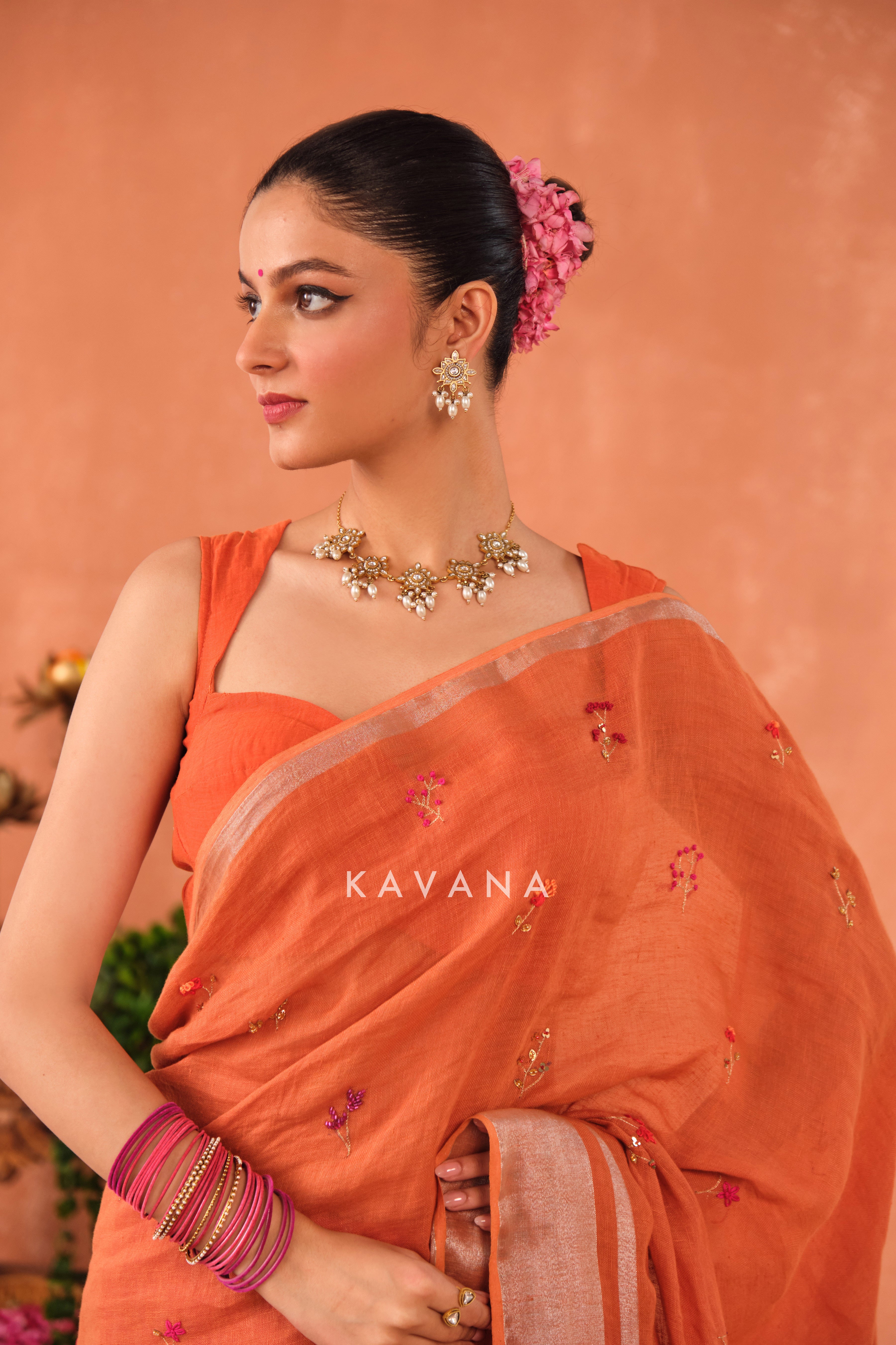 Ragini Linen Sari