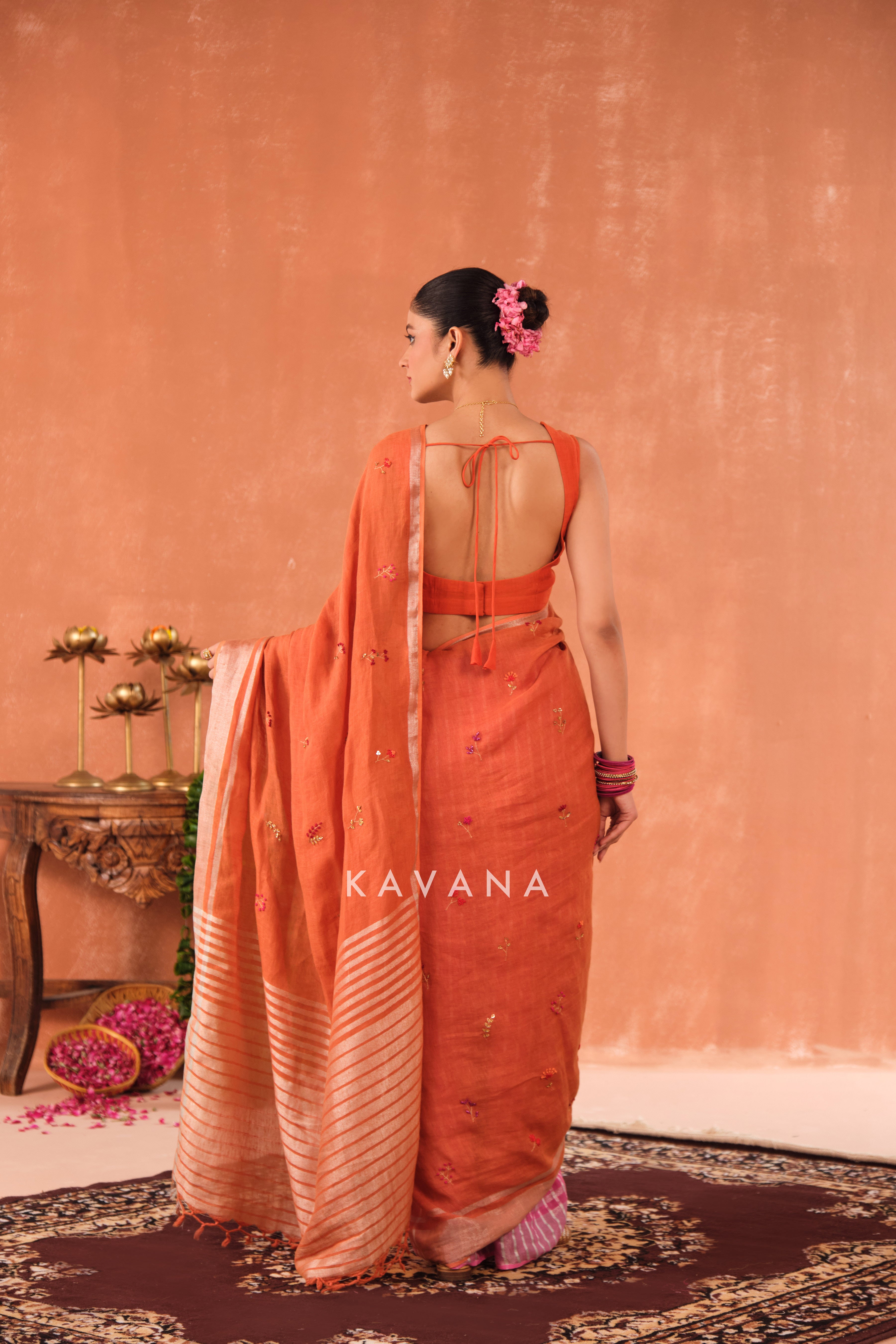 Ragini Linen Sari