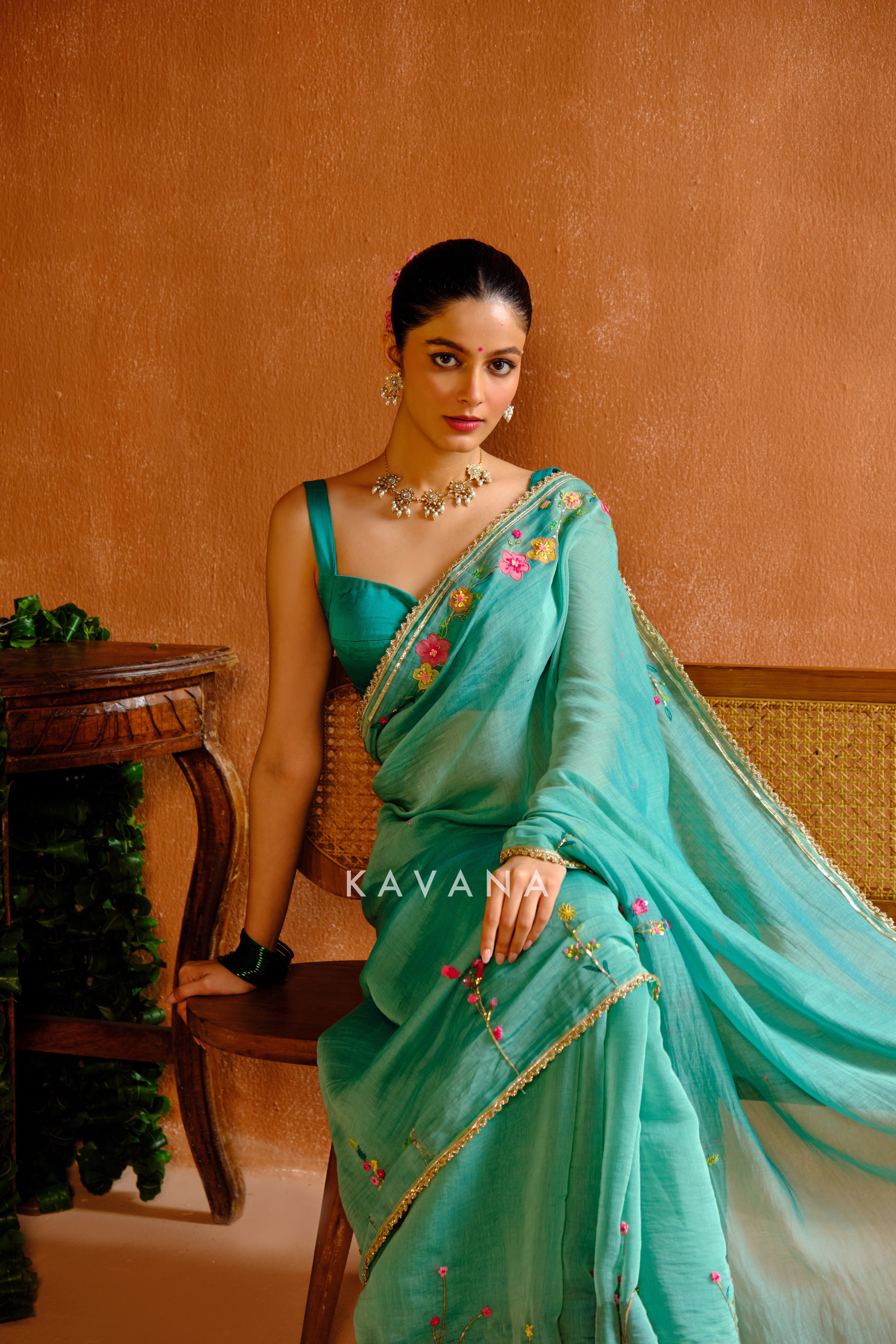 Shyama Chanderi Sari