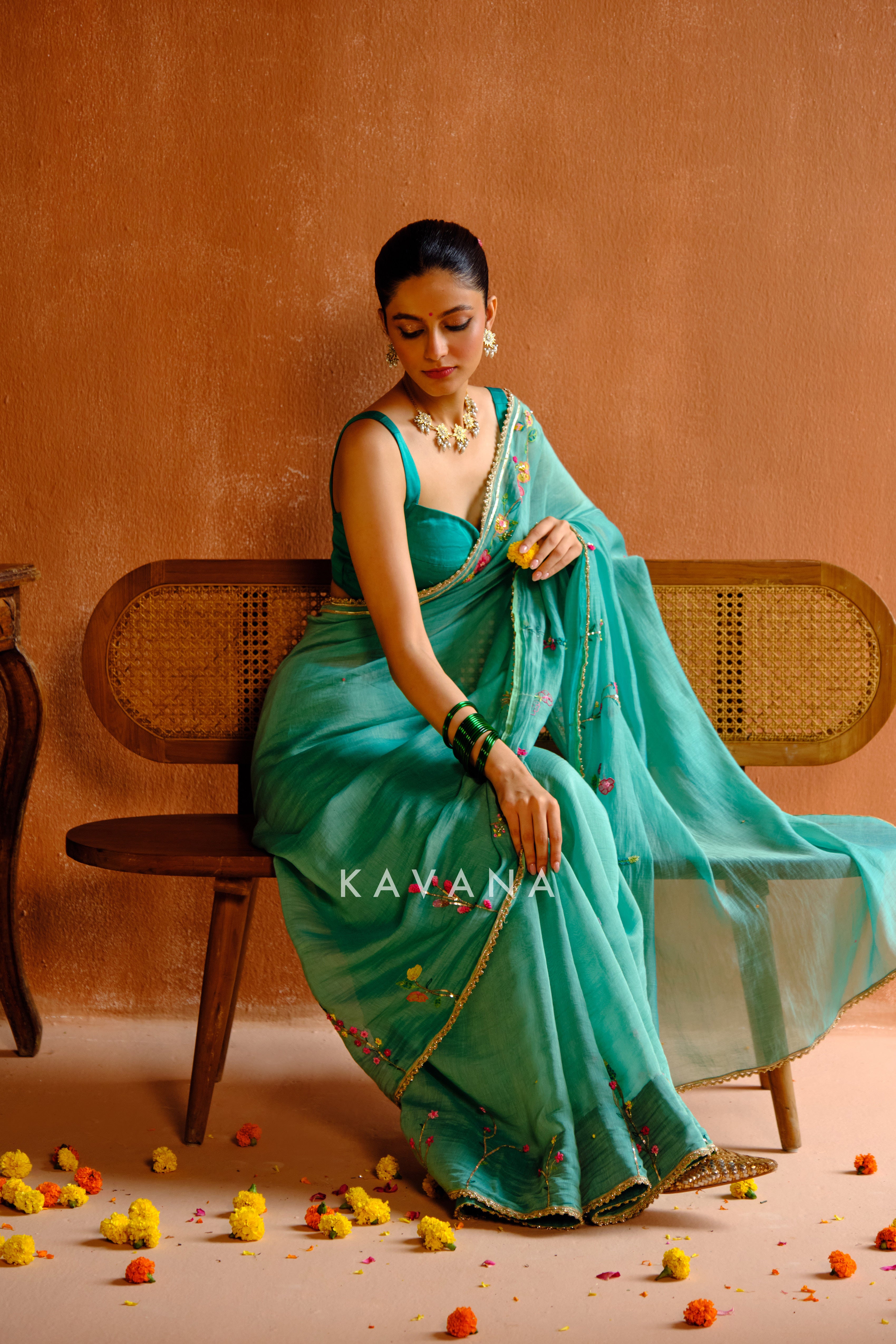 Shyama Chanderi Sari