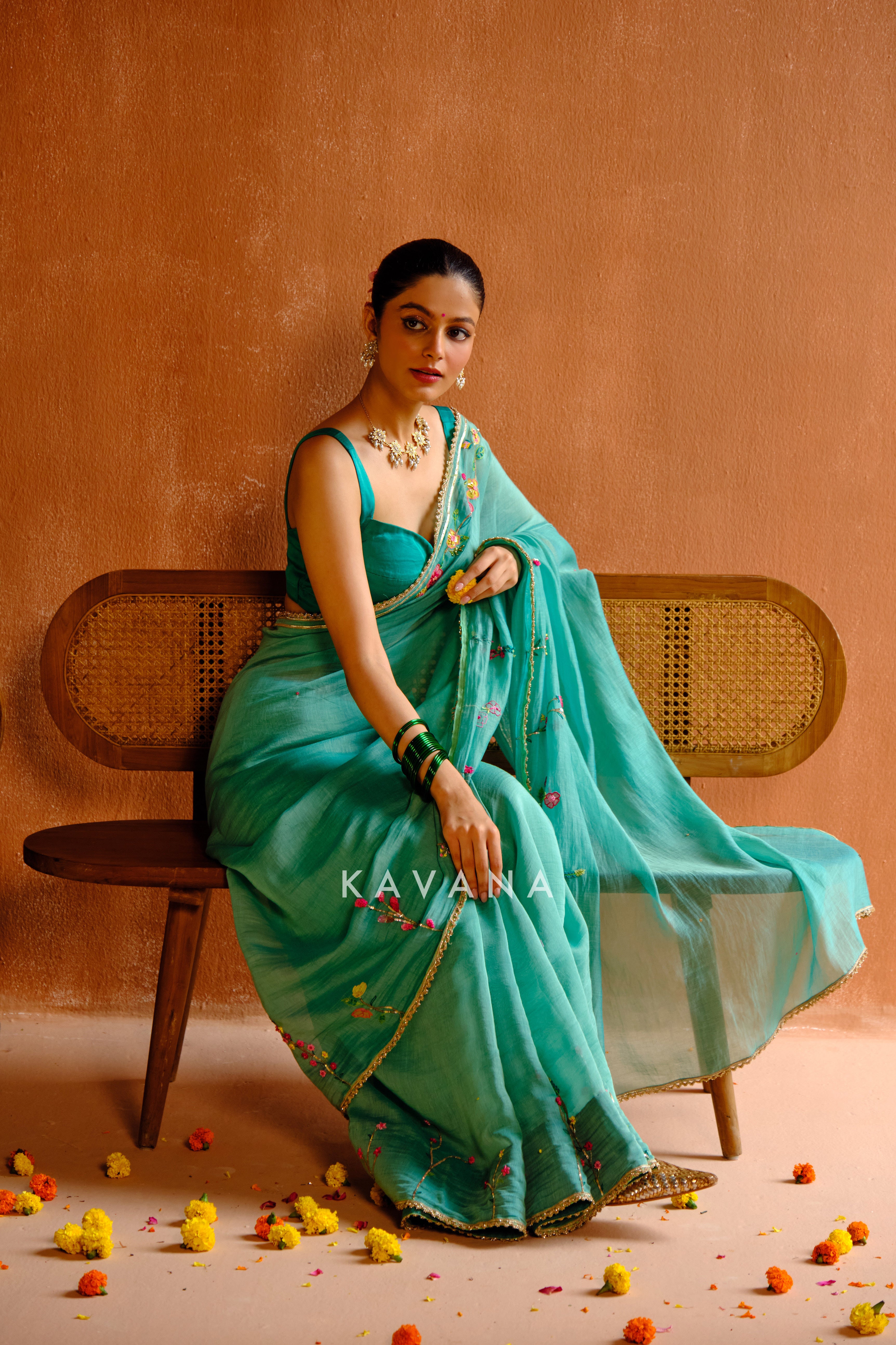 Shyama Chanderi Sari