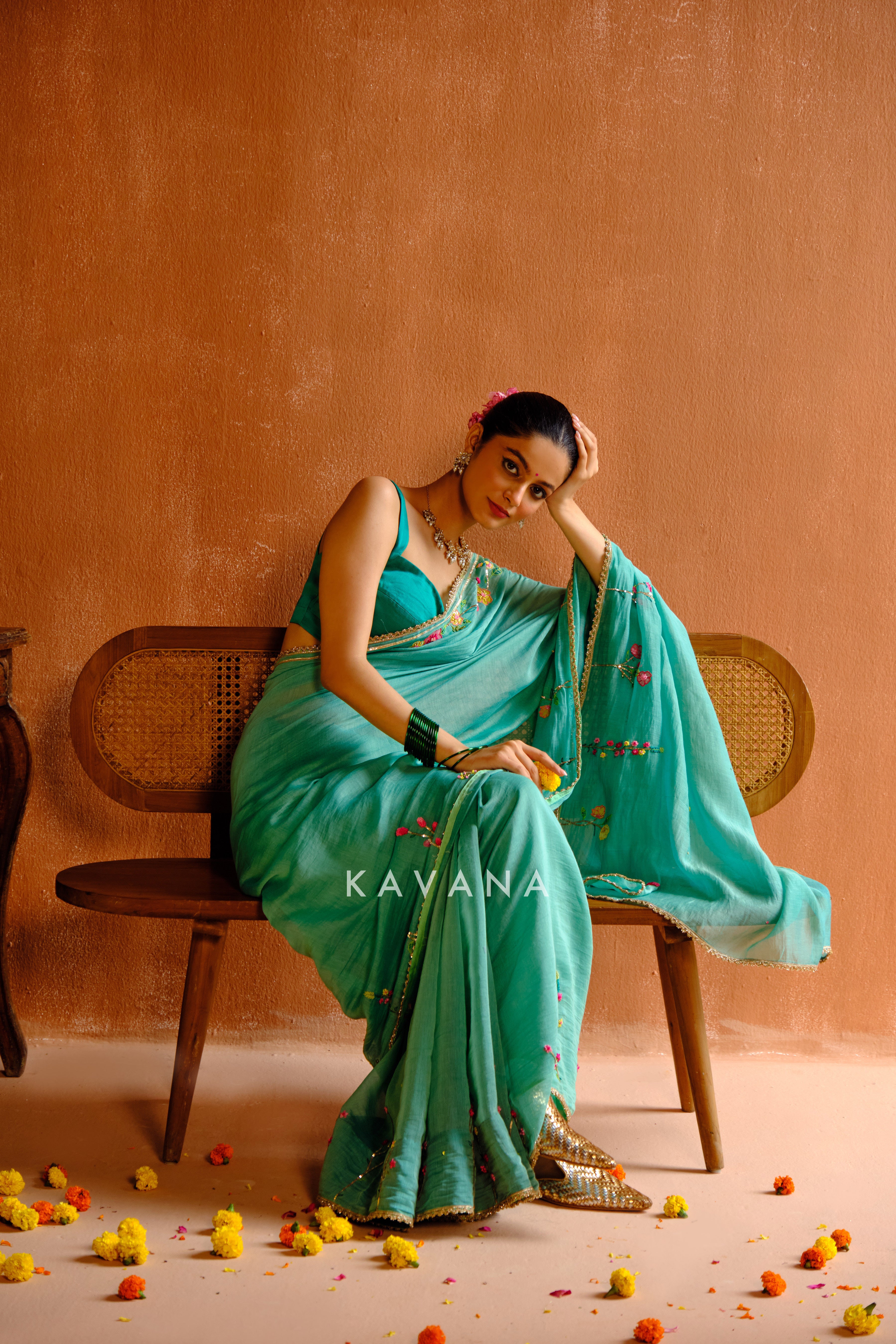 Shyama Chanderi Sari