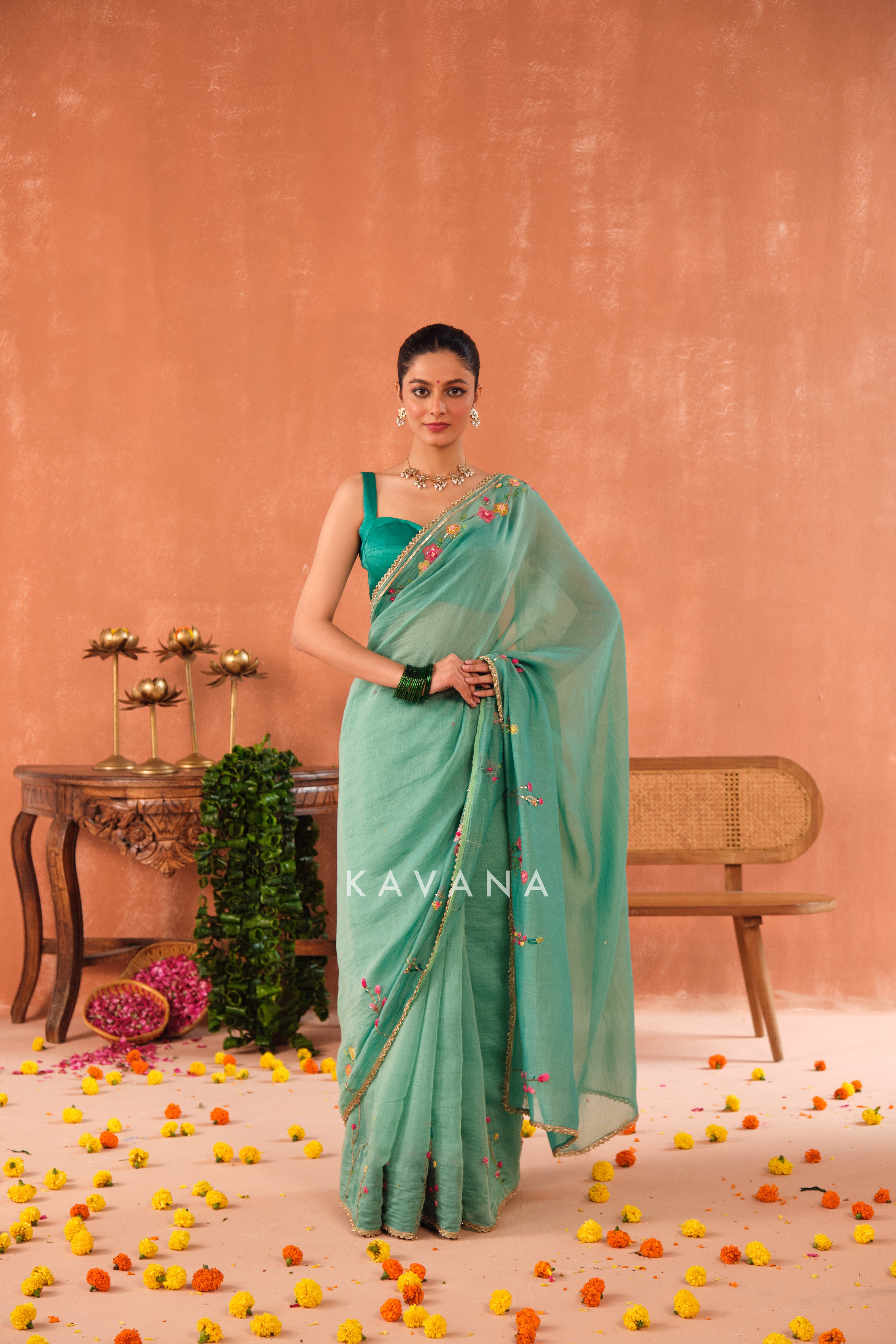 Shyama Chanderi Sari