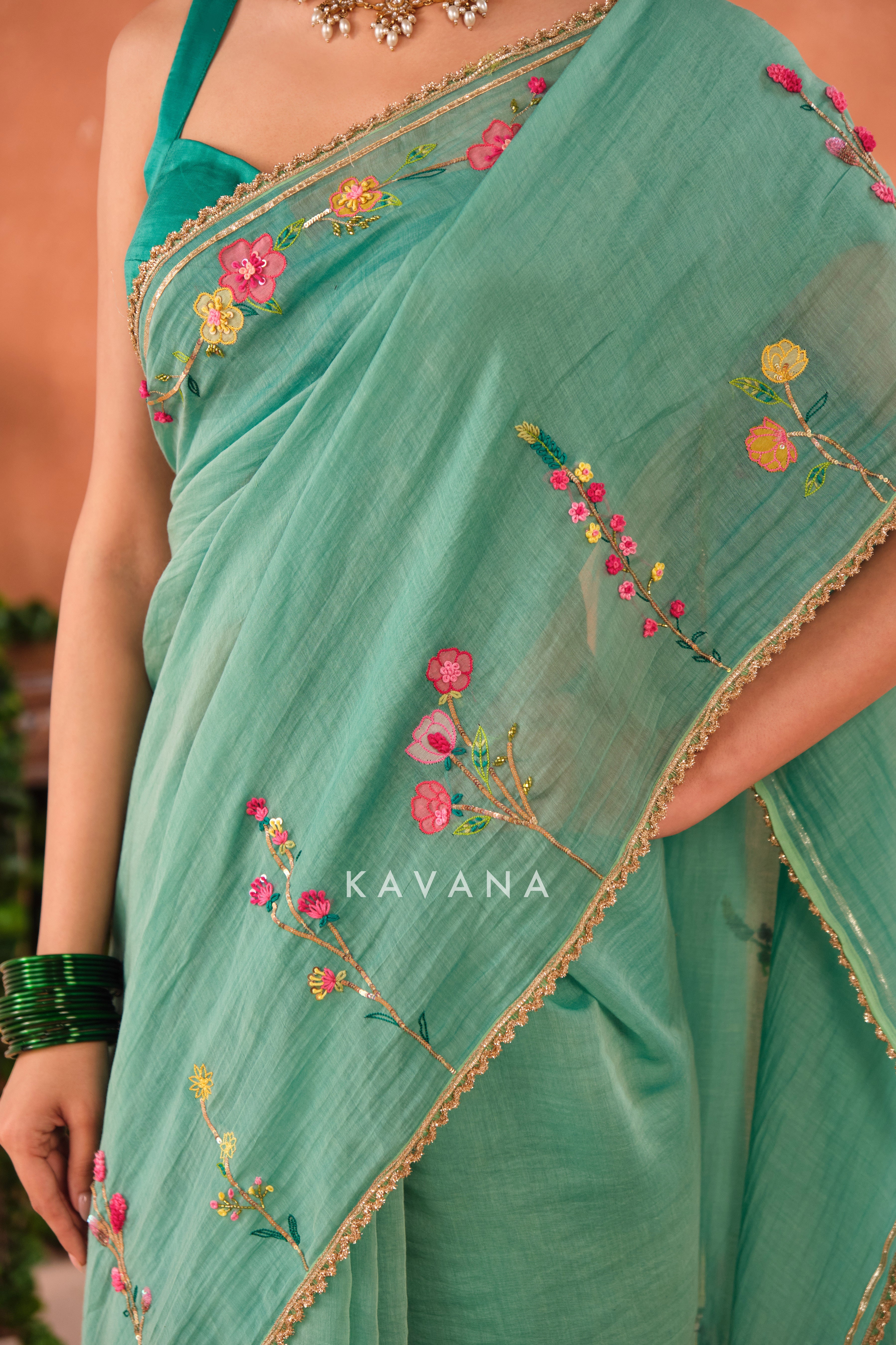 Shyama Chanderi Sari