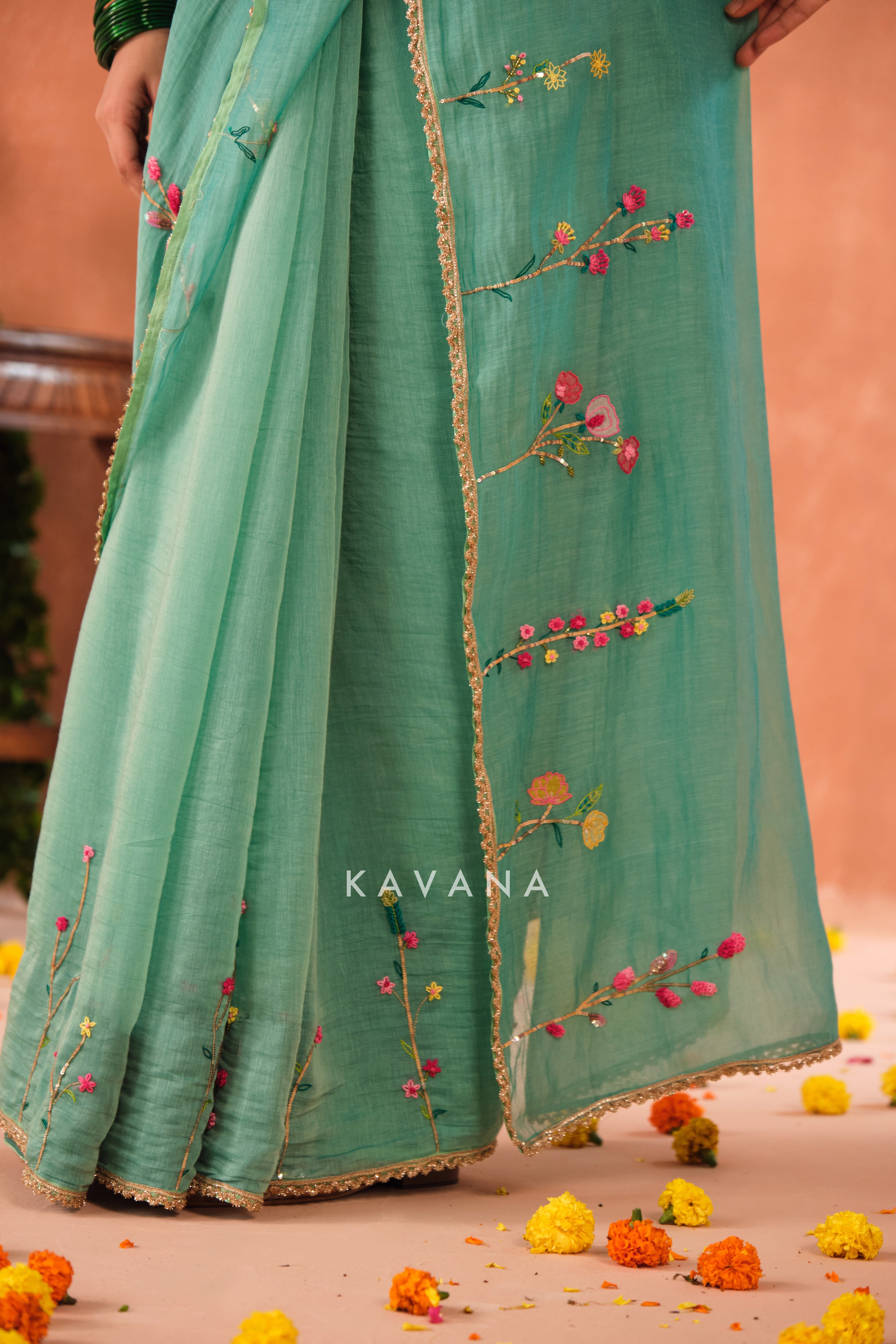 Shyama Chanderi Sari