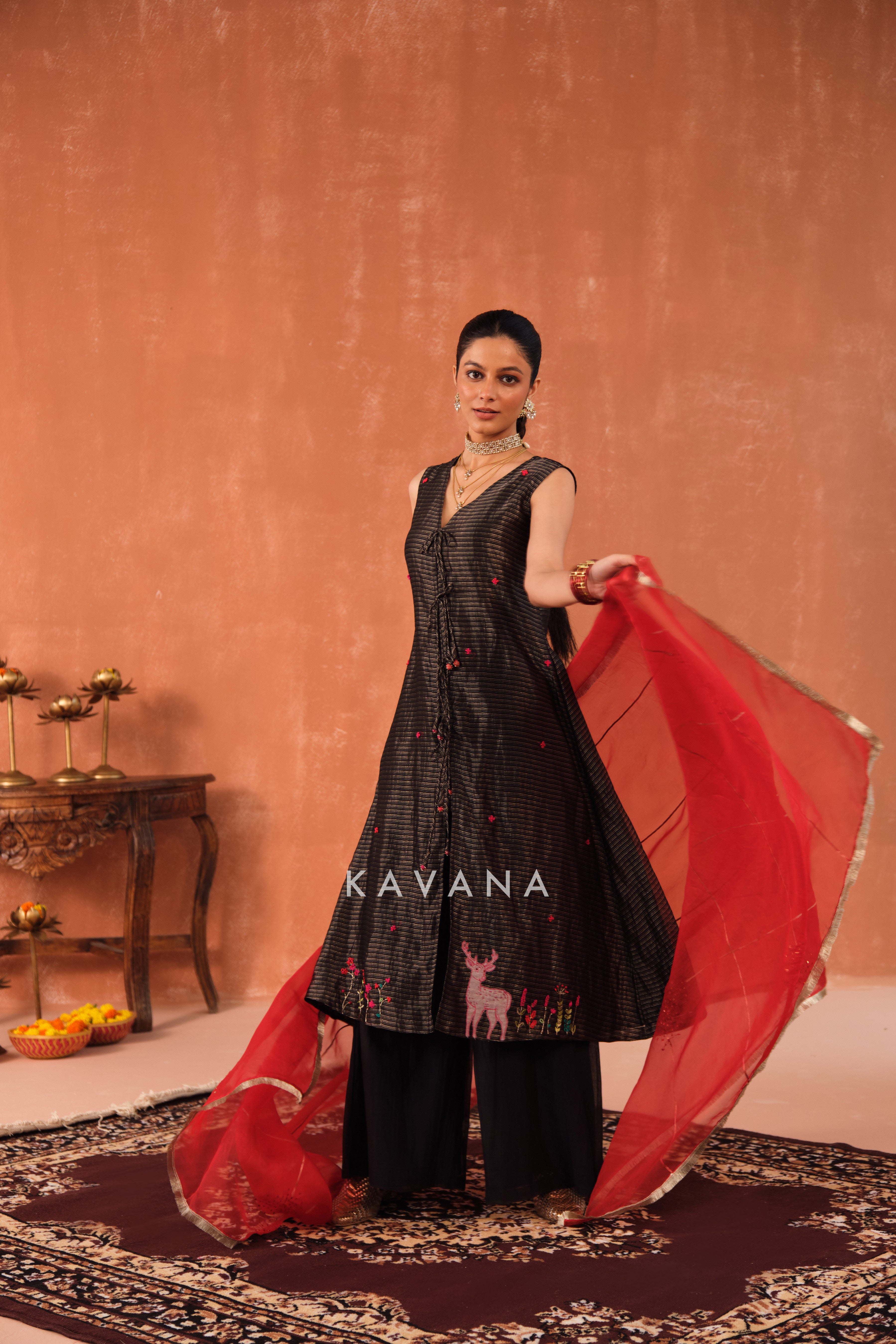 Paavni Chanderi Kurta Set