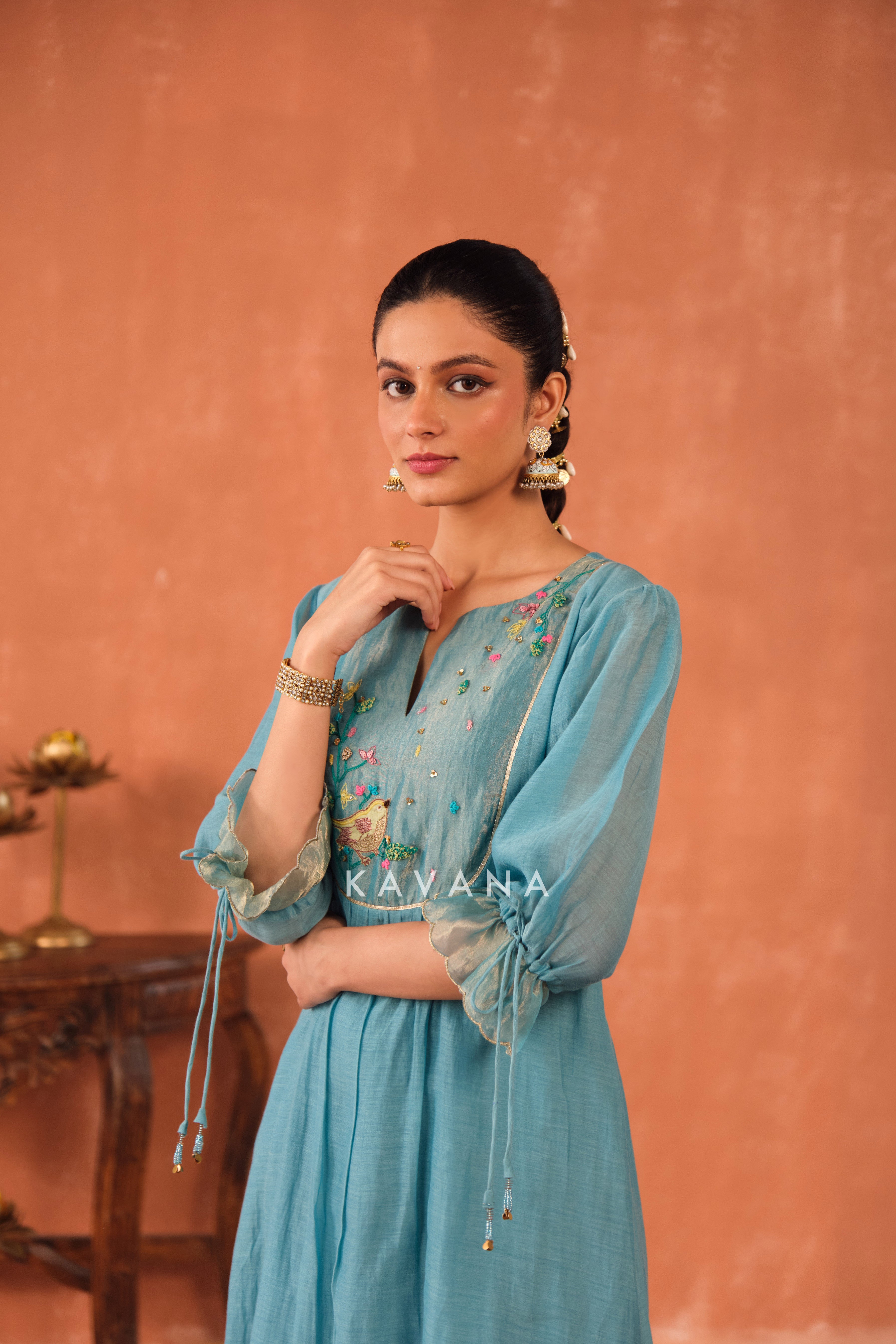Varuna Chanderi Kurta Set