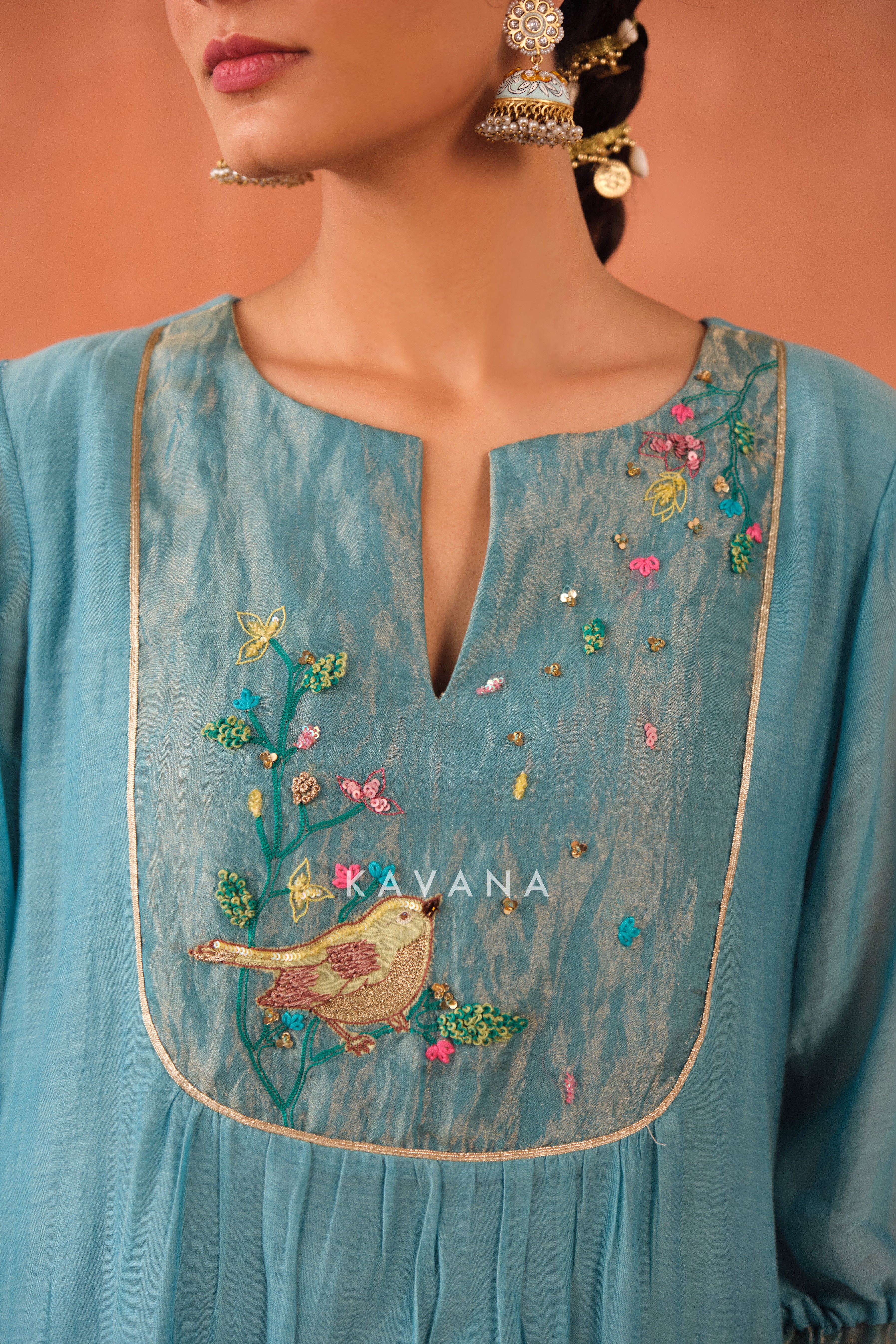 Varuna Chanderi Kurta Set