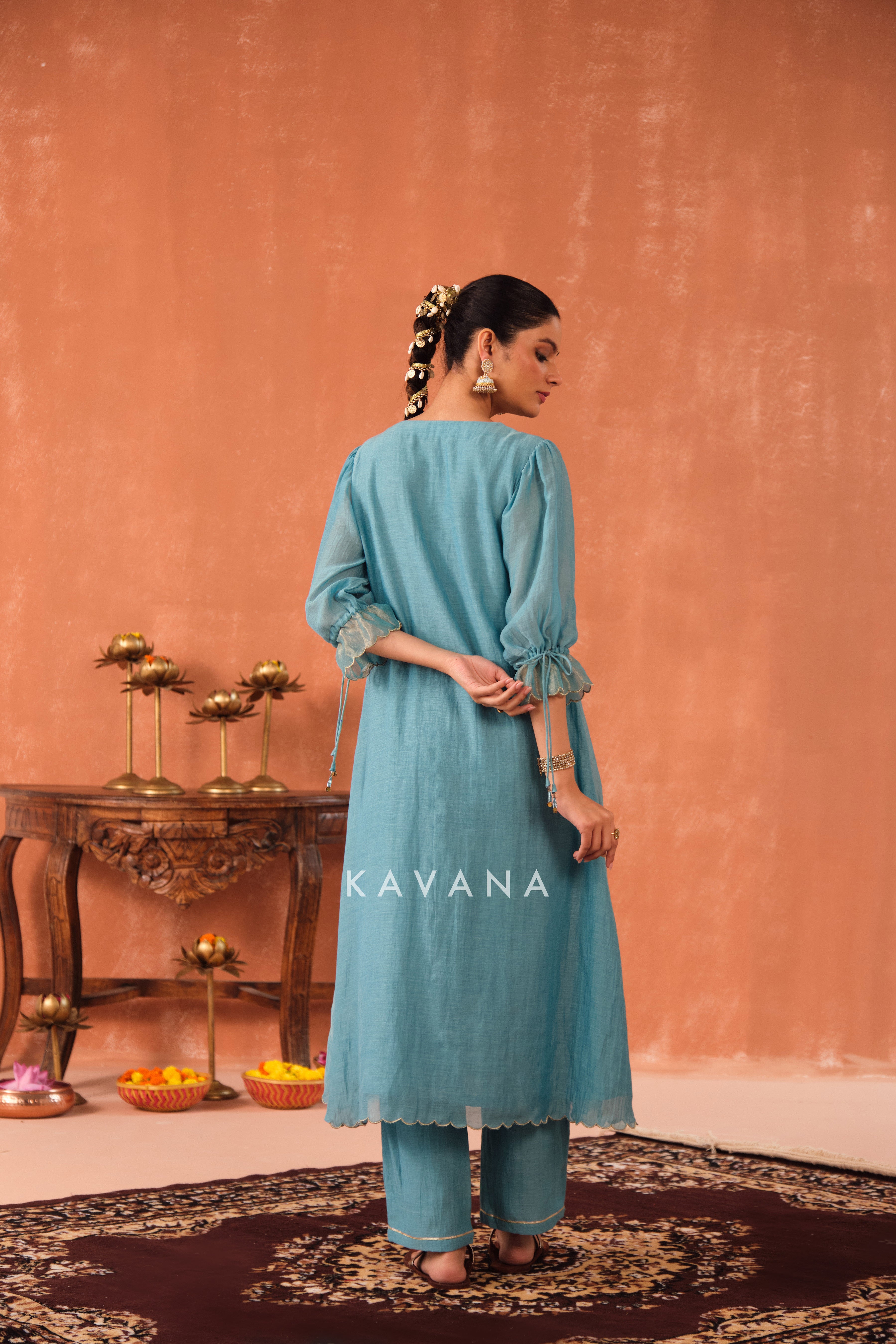 Varuna Chanderi Kurta Set