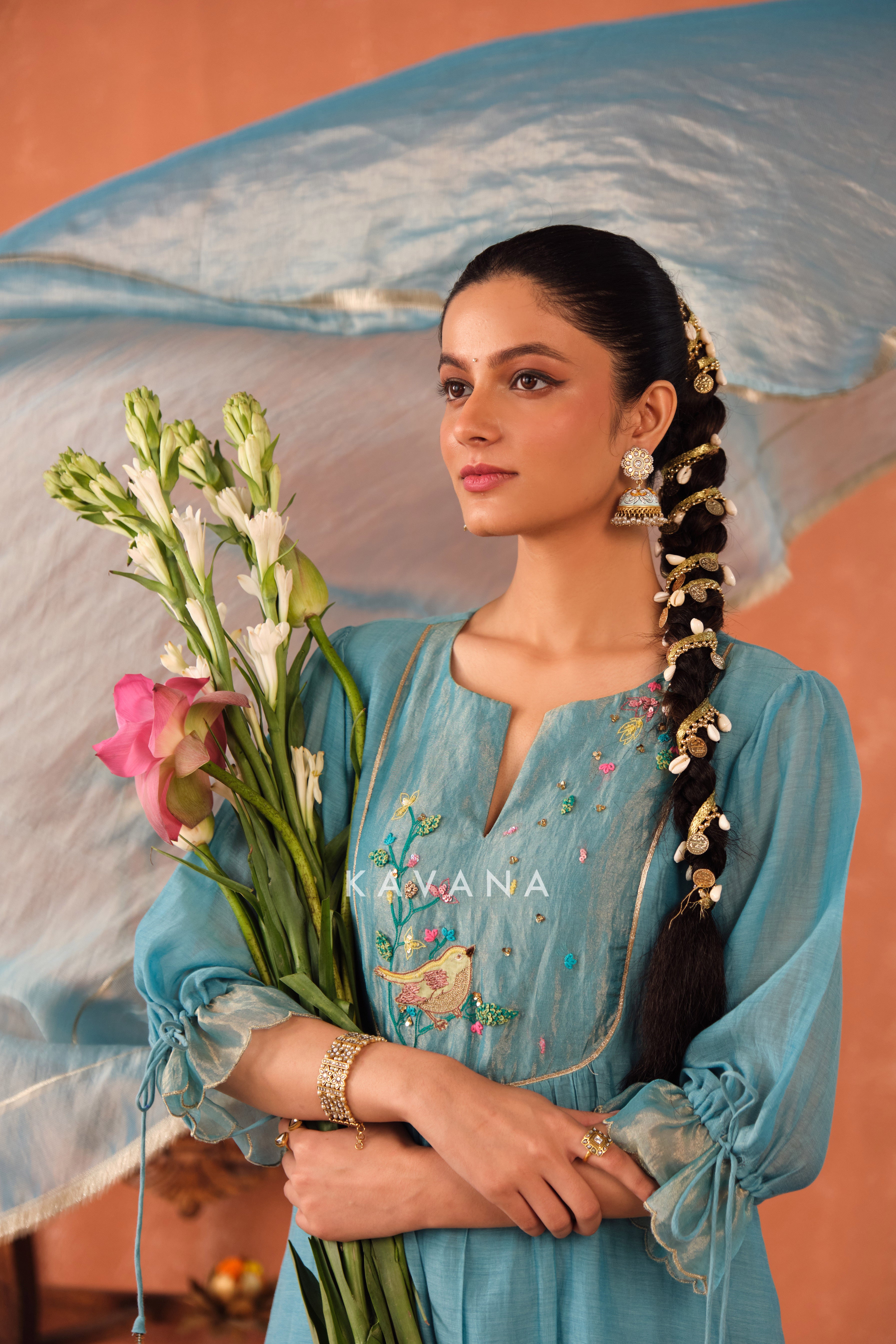 Varuna Chanderi Kurta Set