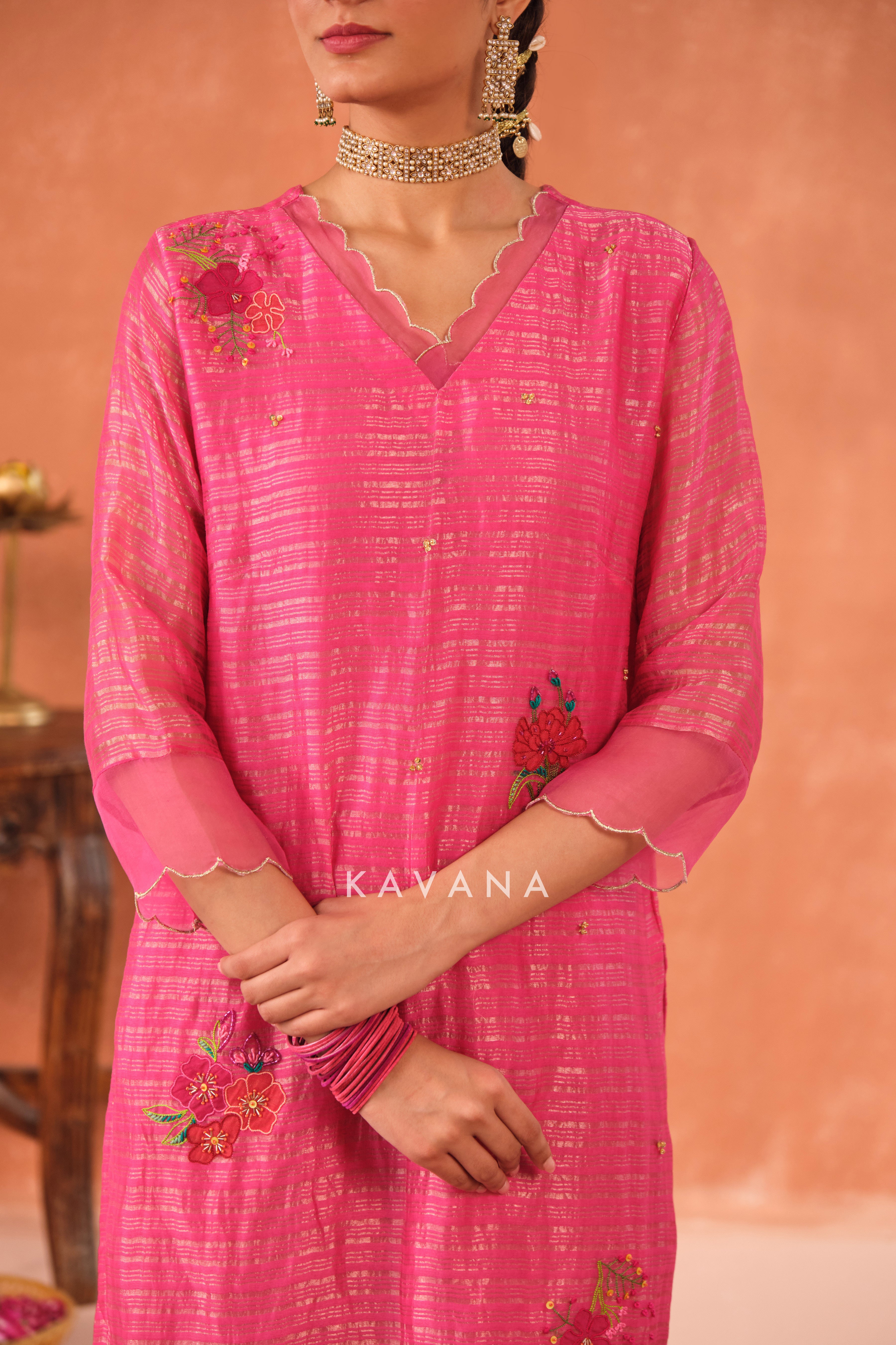 Reva Chanderi Kurta Set