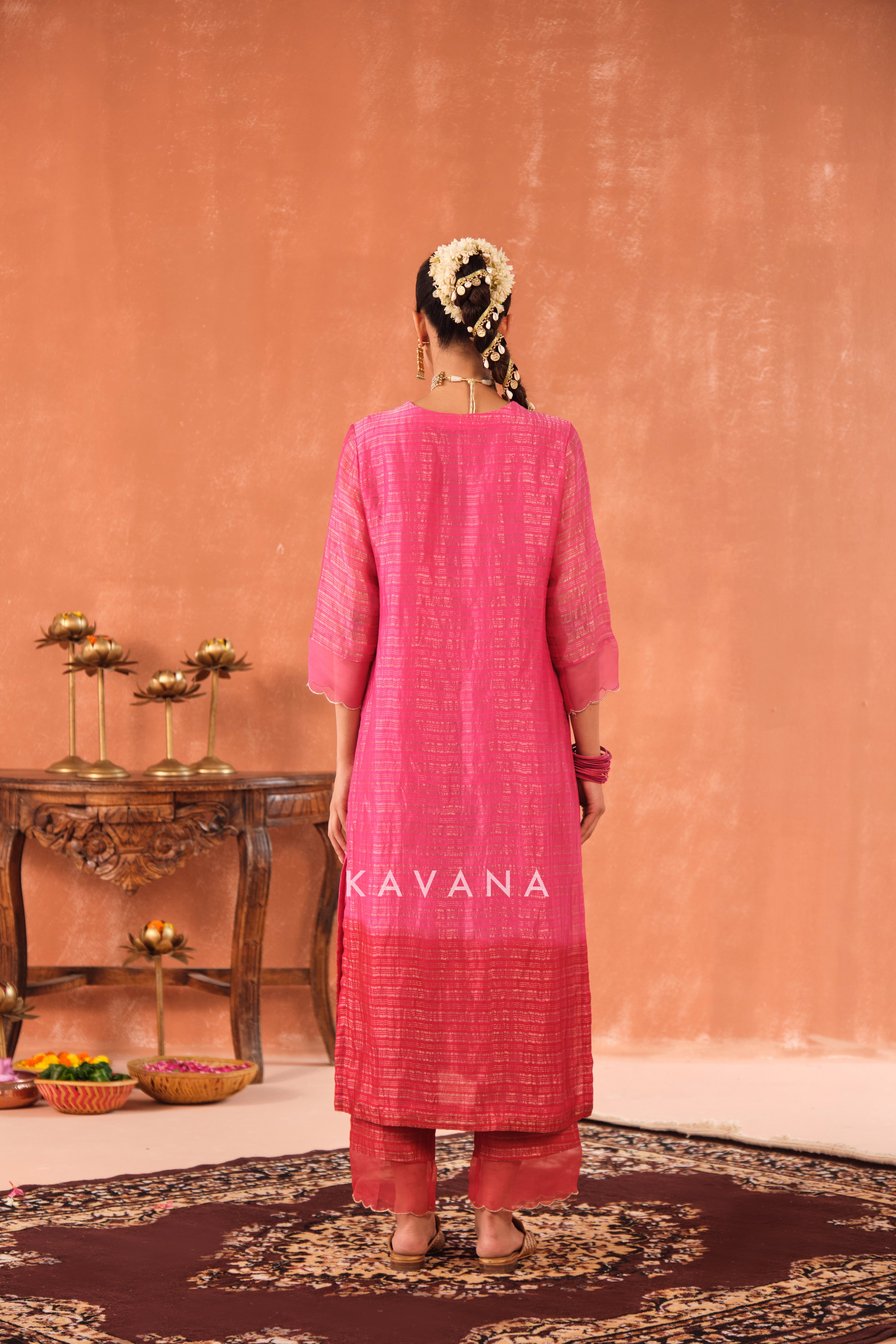 Reva Chanderi Kurta Set