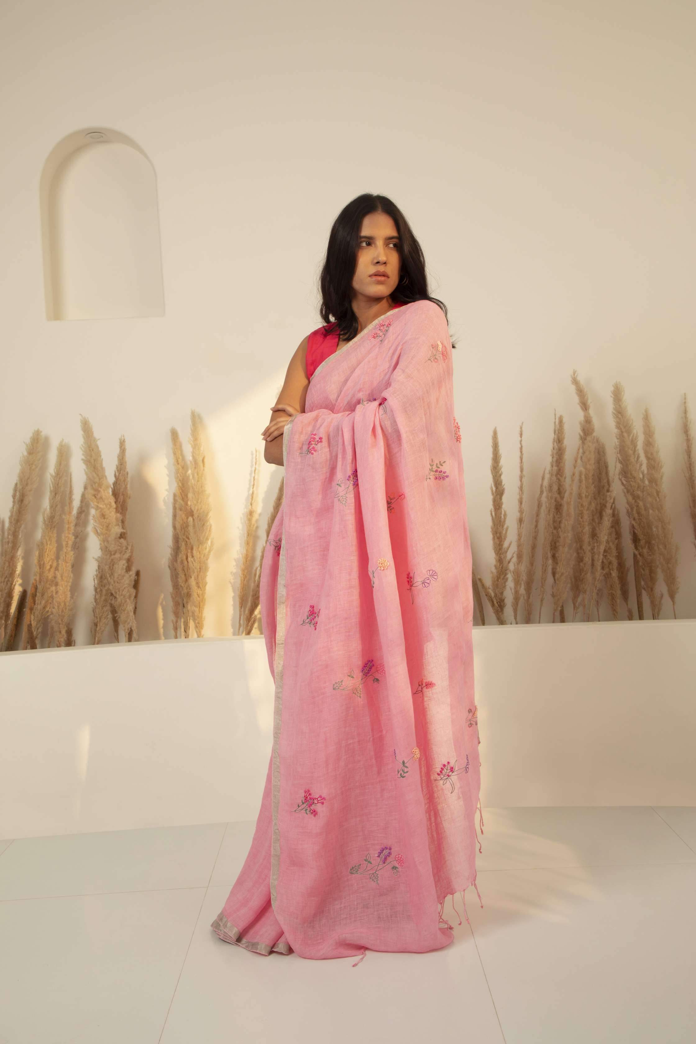 Kush Linen Sari