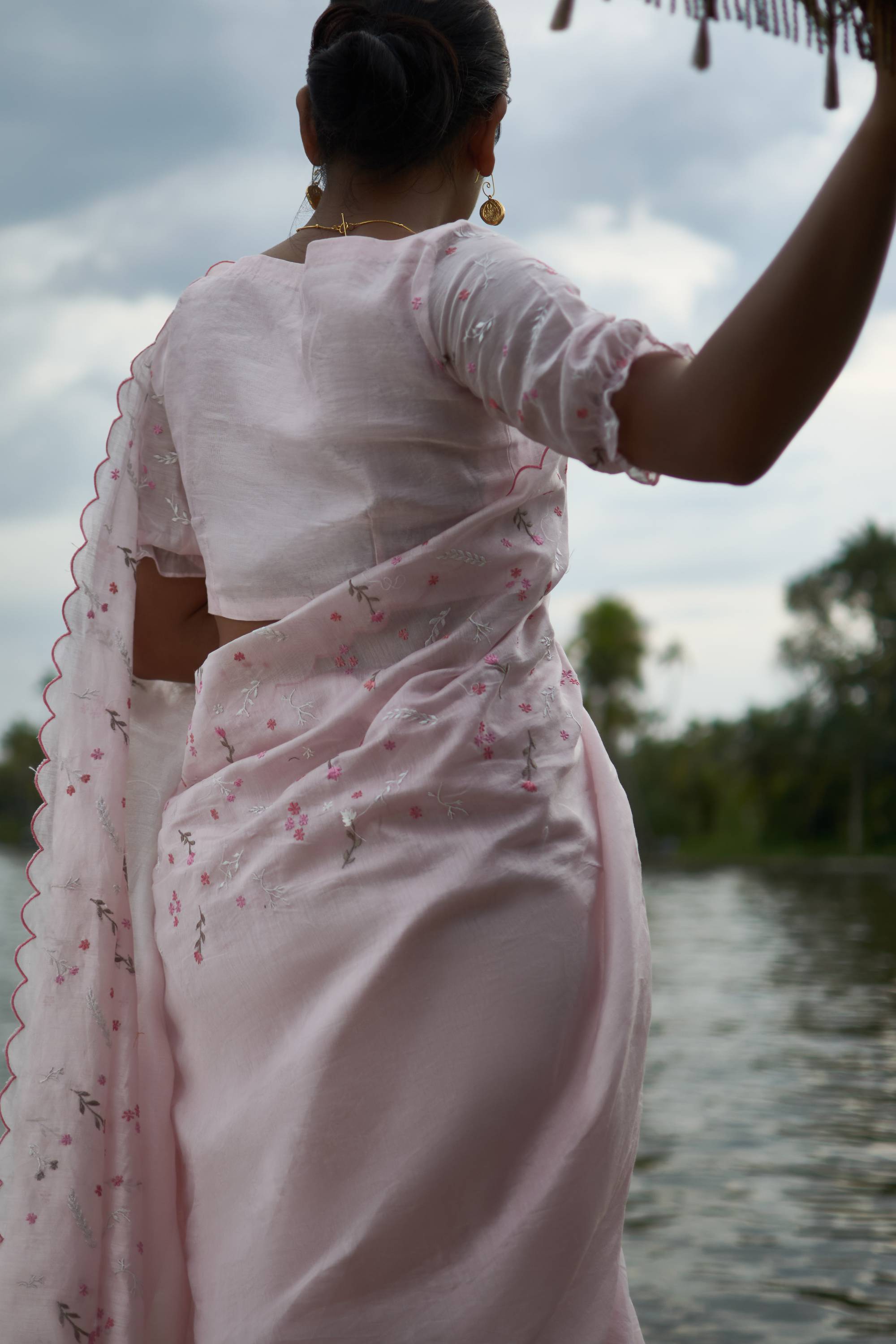 Pink Pepper │Pink embroidered blouse - kavana.in