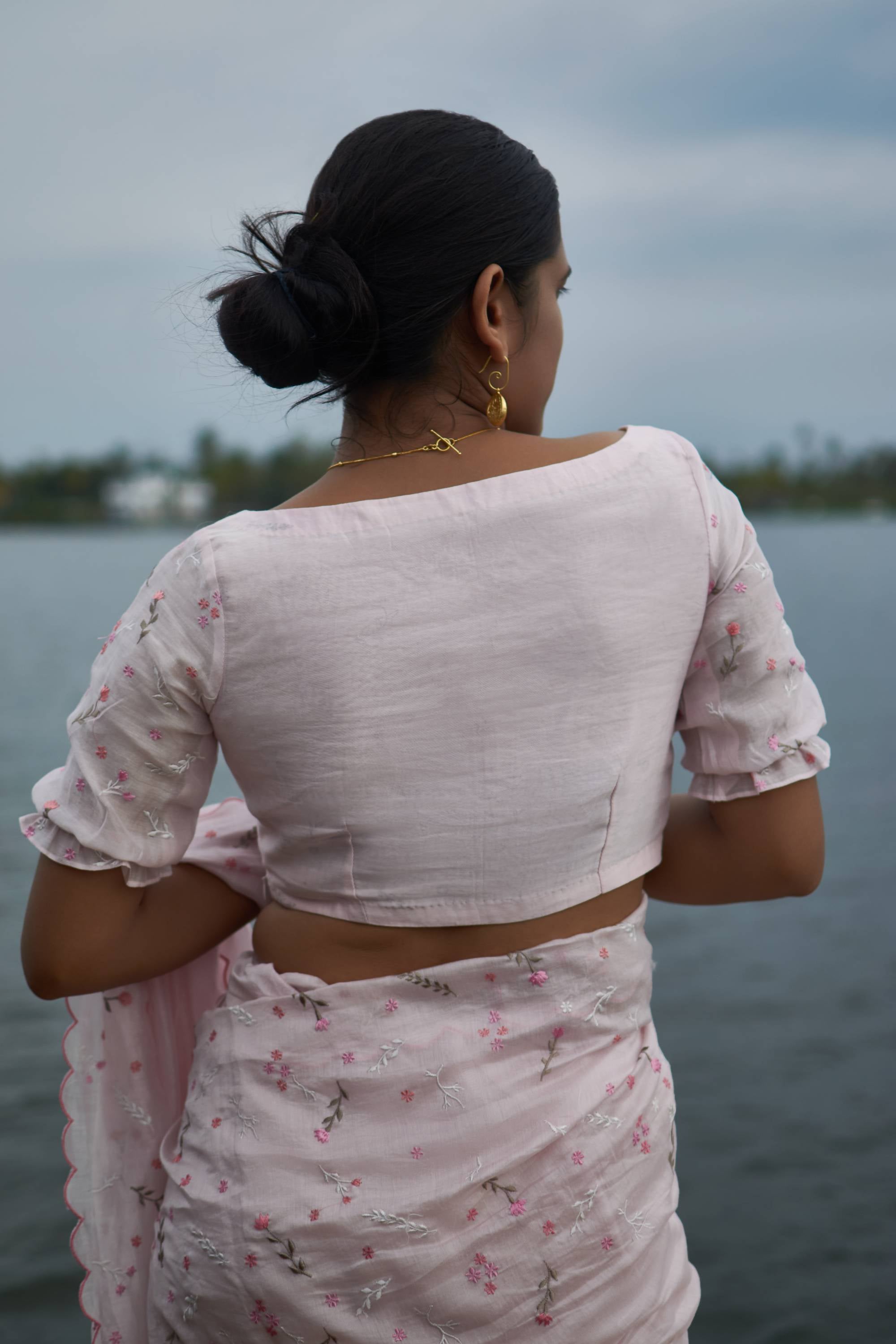 Pink Pepper │Pink embroidered blouse - kavana.in