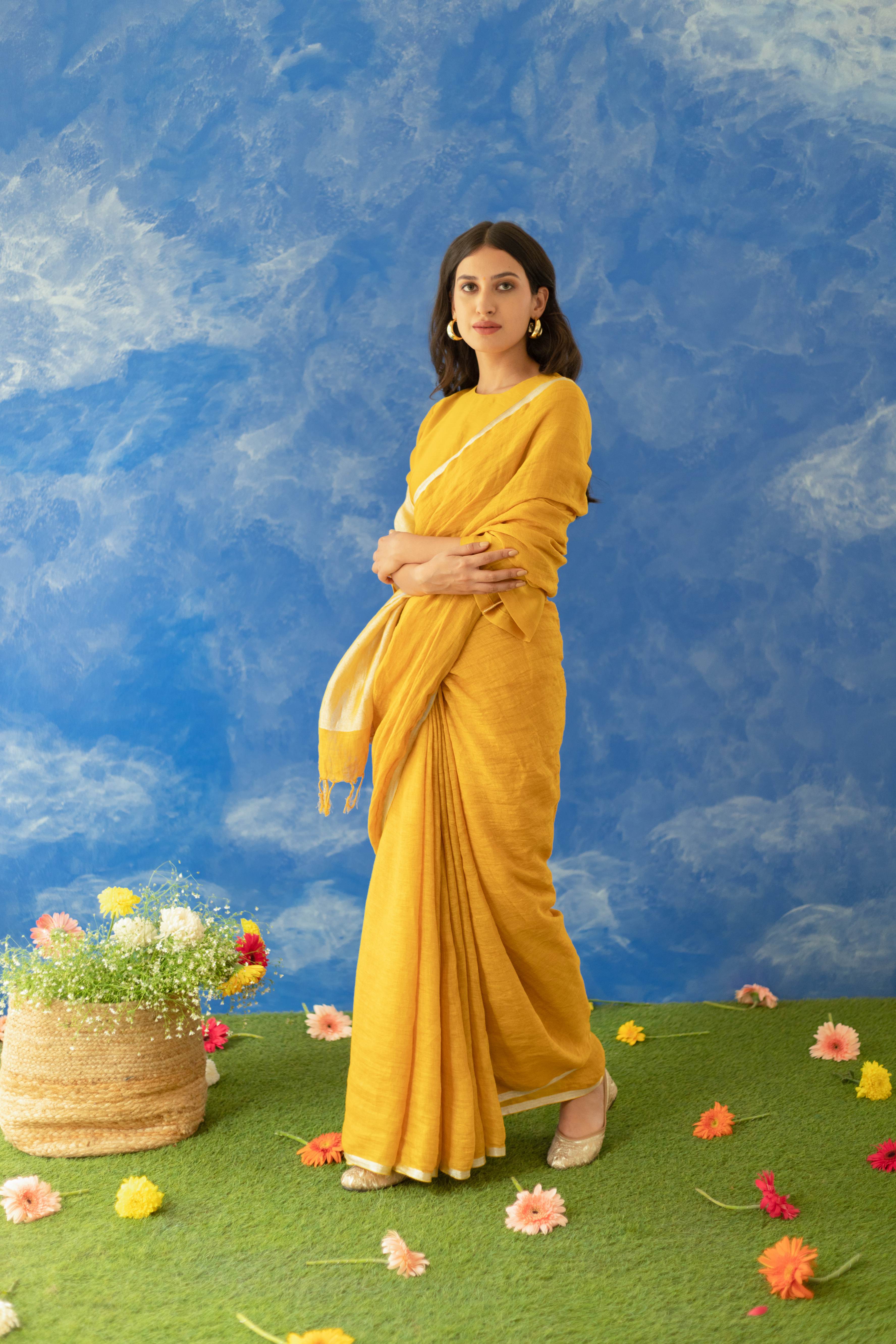 Nakshar Chanderi Blouse