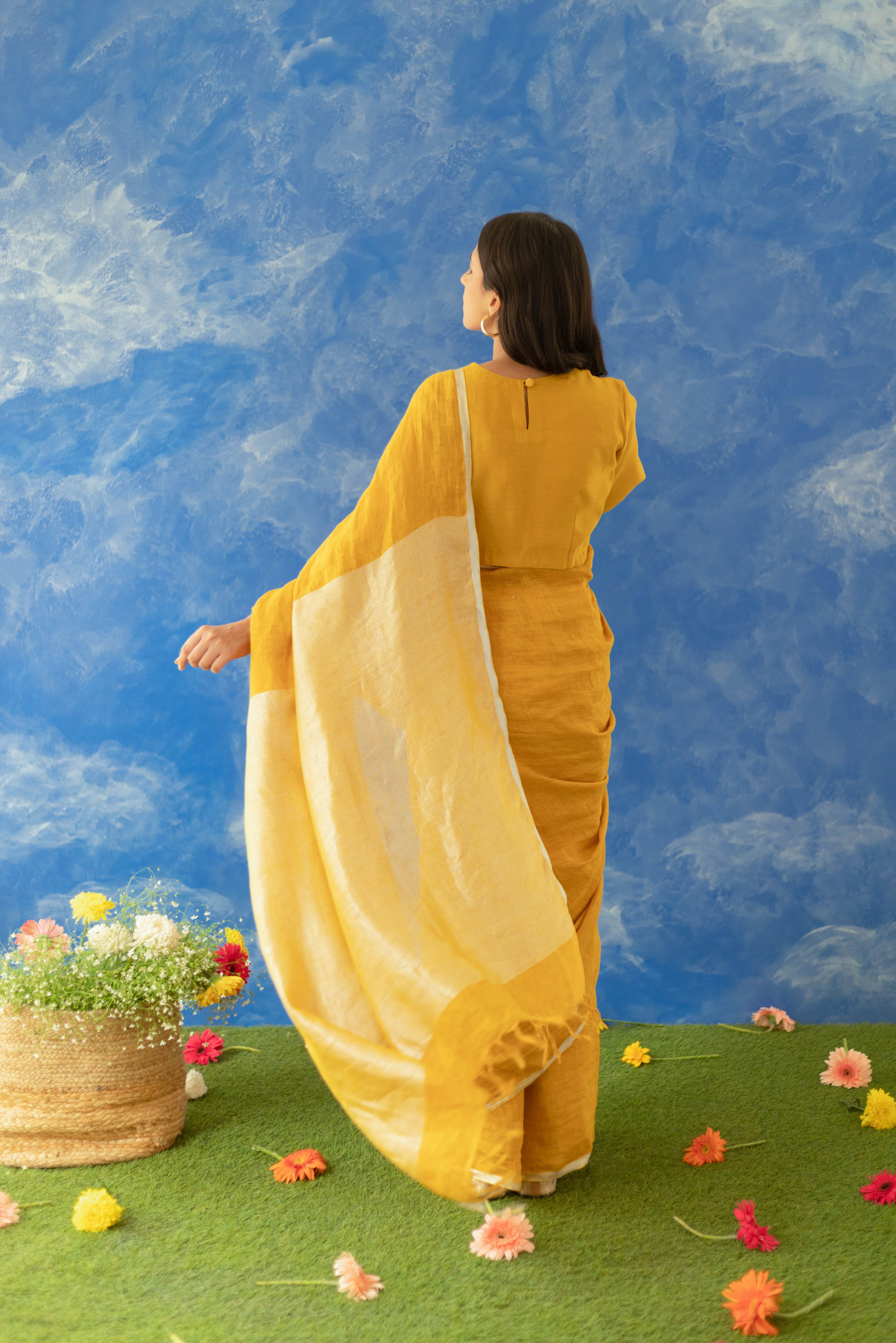 Nakshar Chanderi Blouse