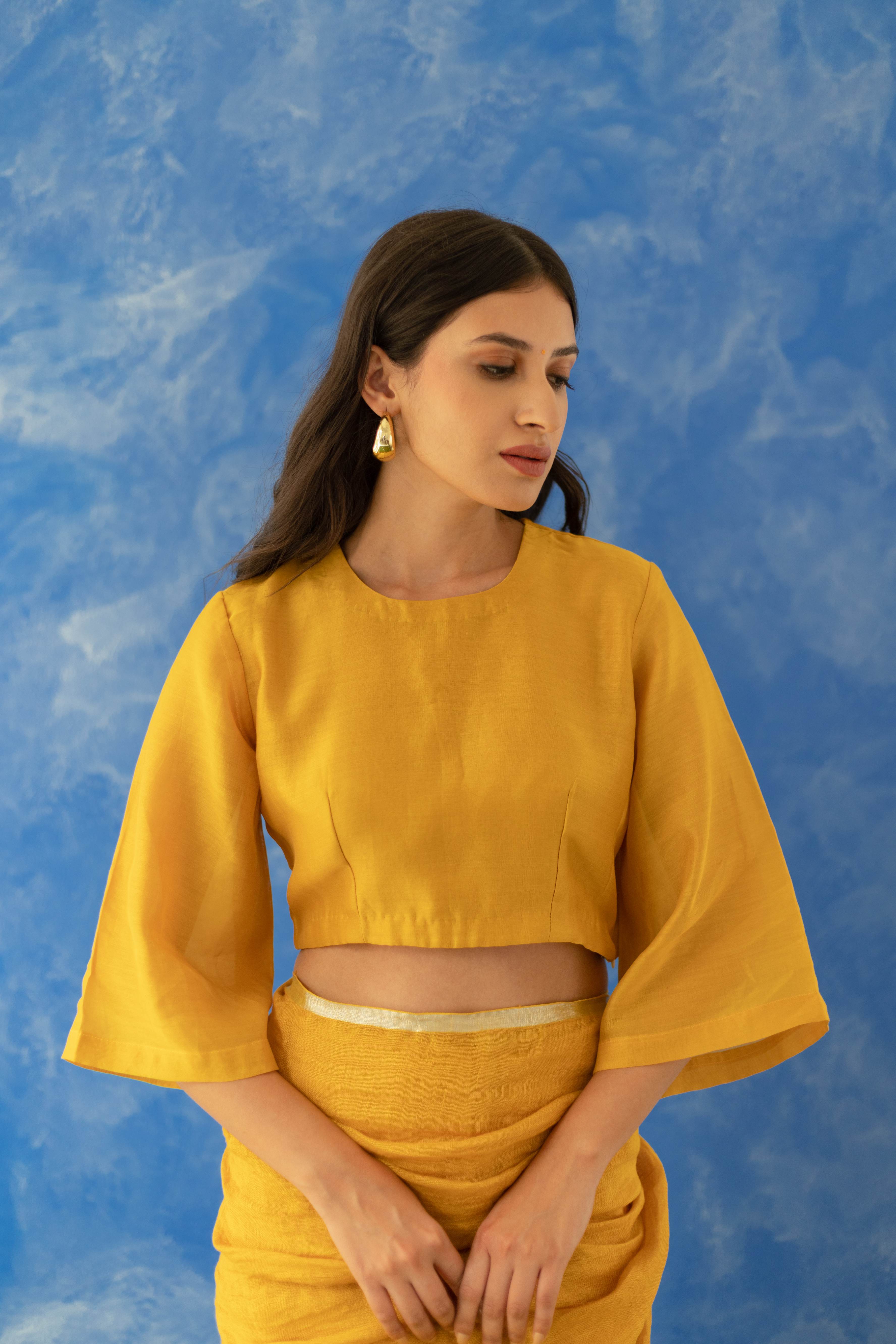 Nakshar Chanderi Blouse