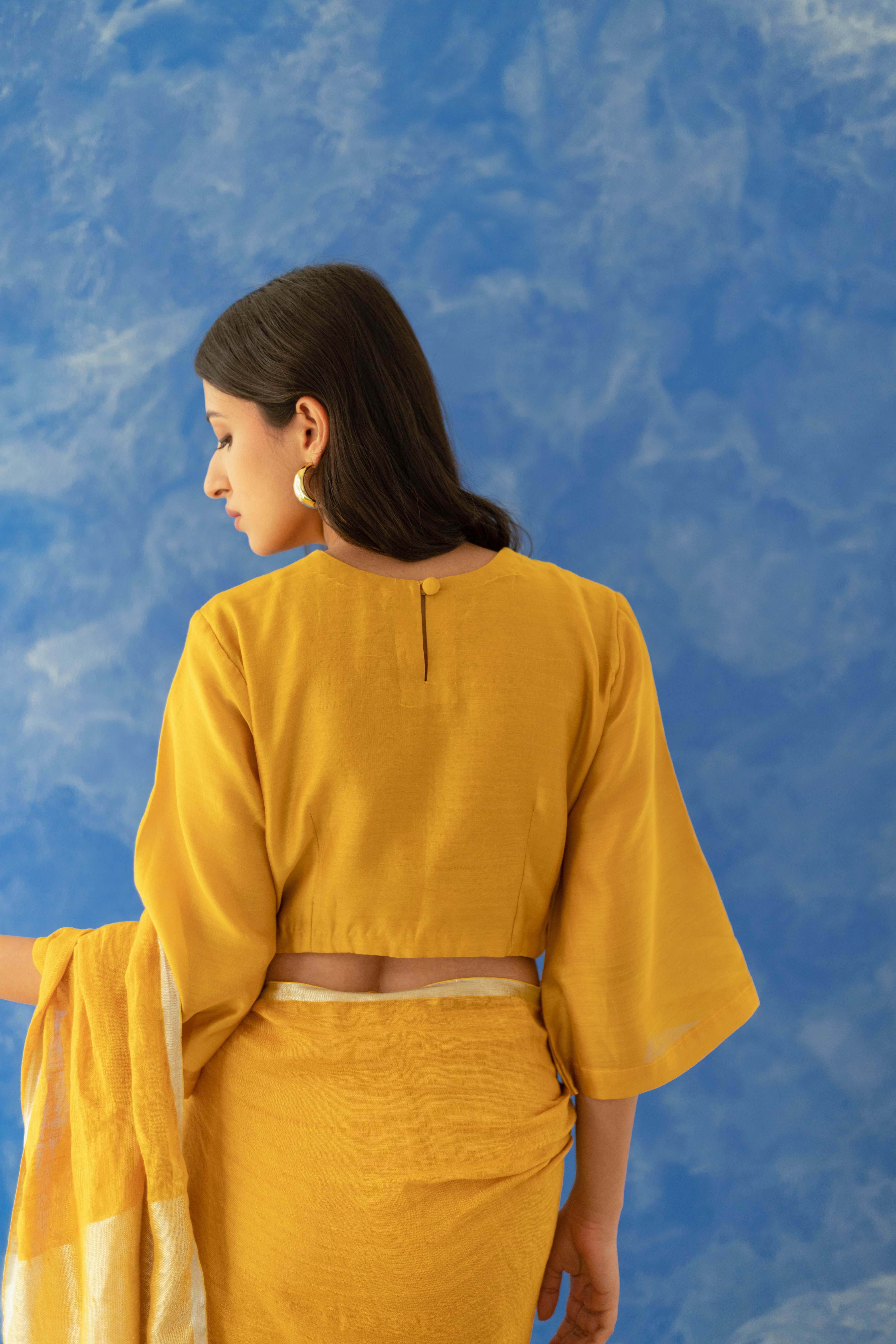 Nakshar Chanderi Blouse