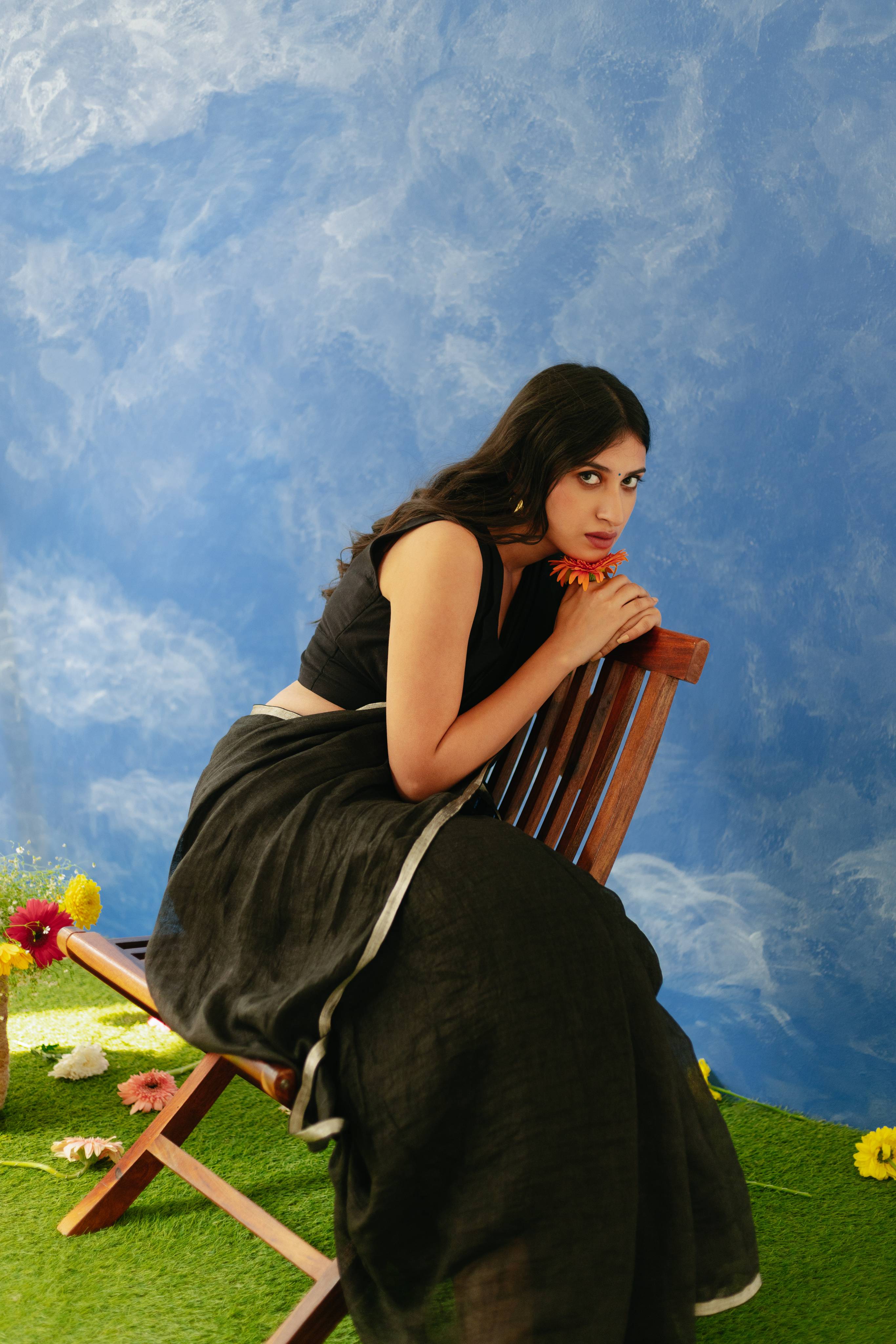 Shatee Linen Sari