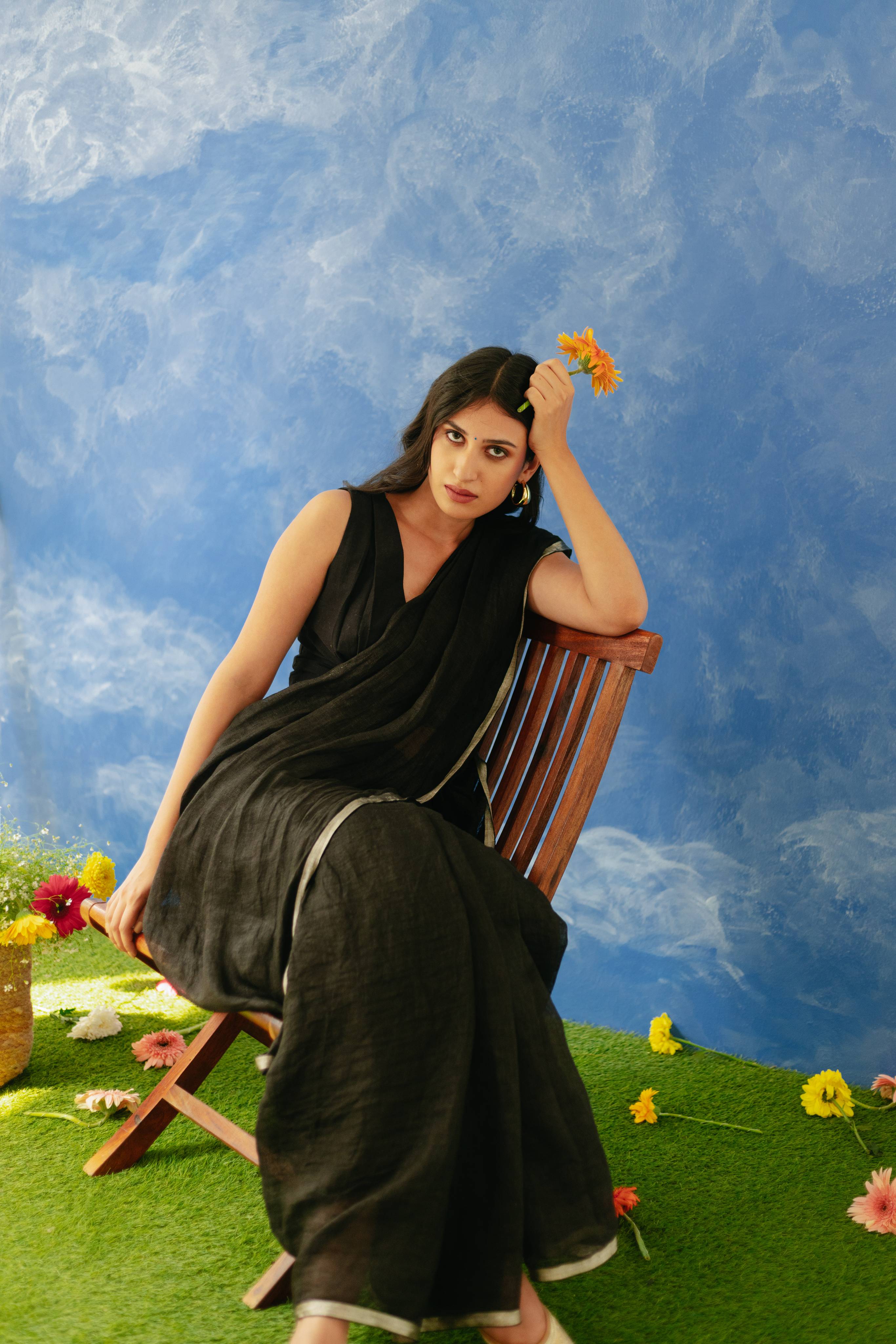 Shatee Linen Sari