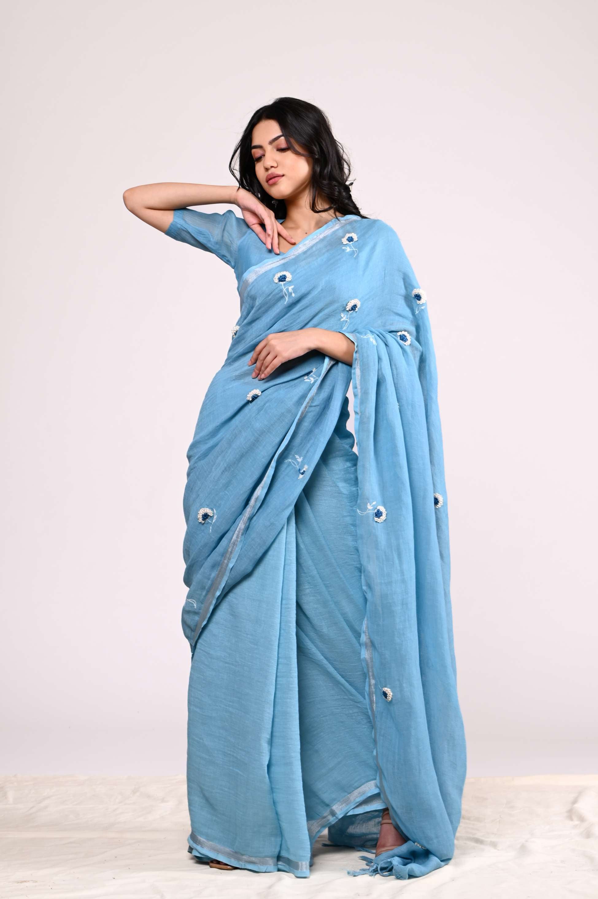 Gulista Linen Sari