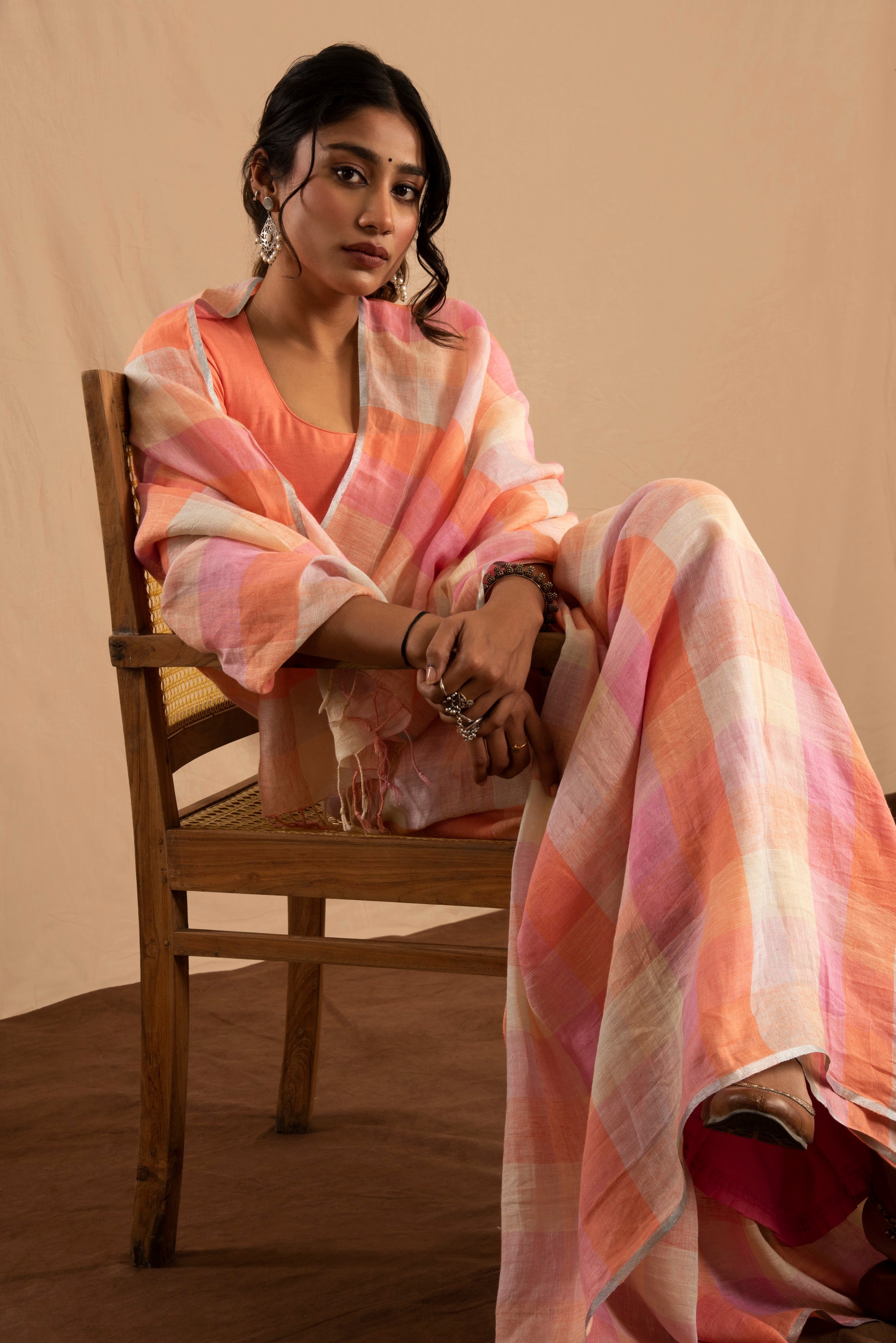 Naushad Linen Sari
