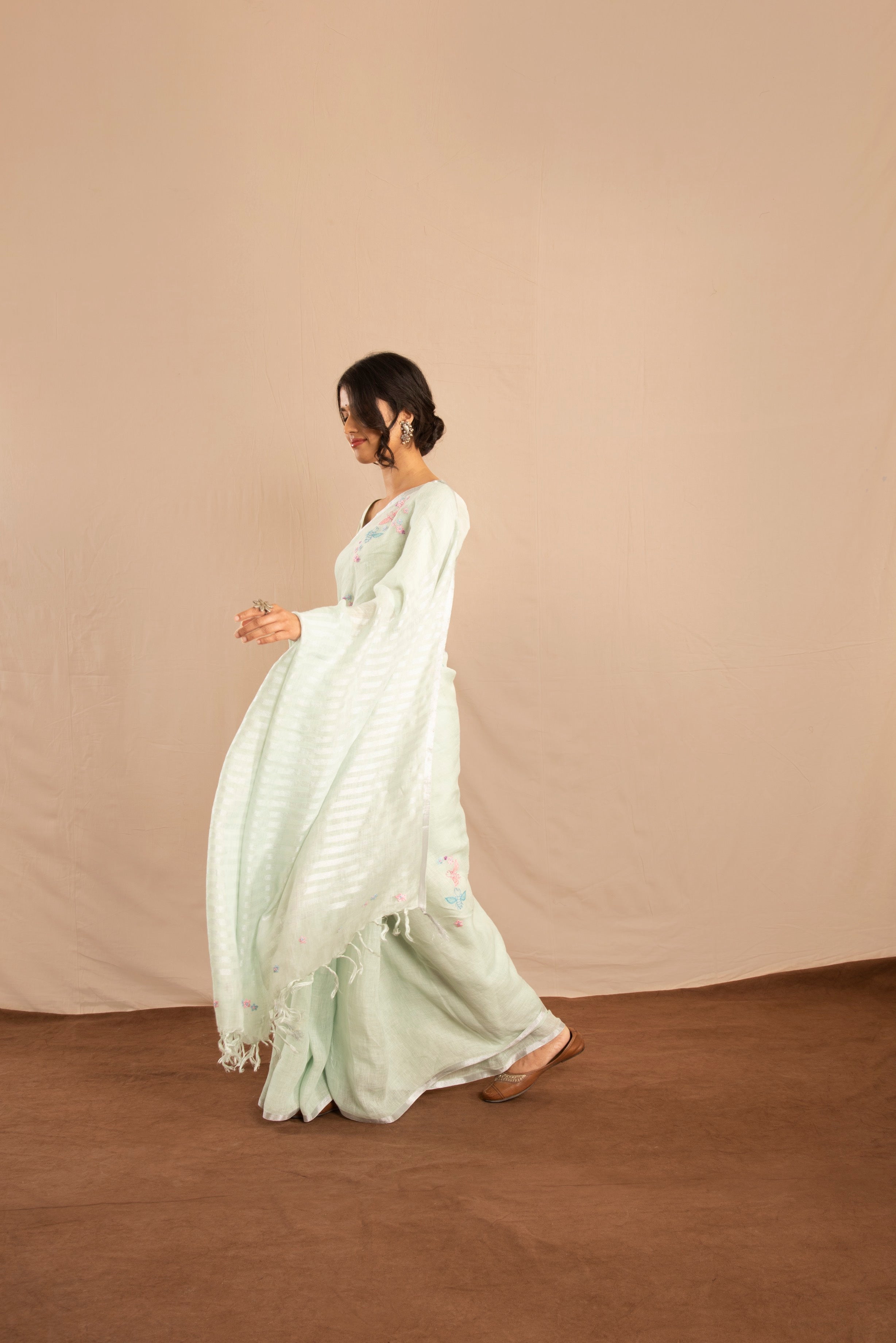 Zehra Linen Sari