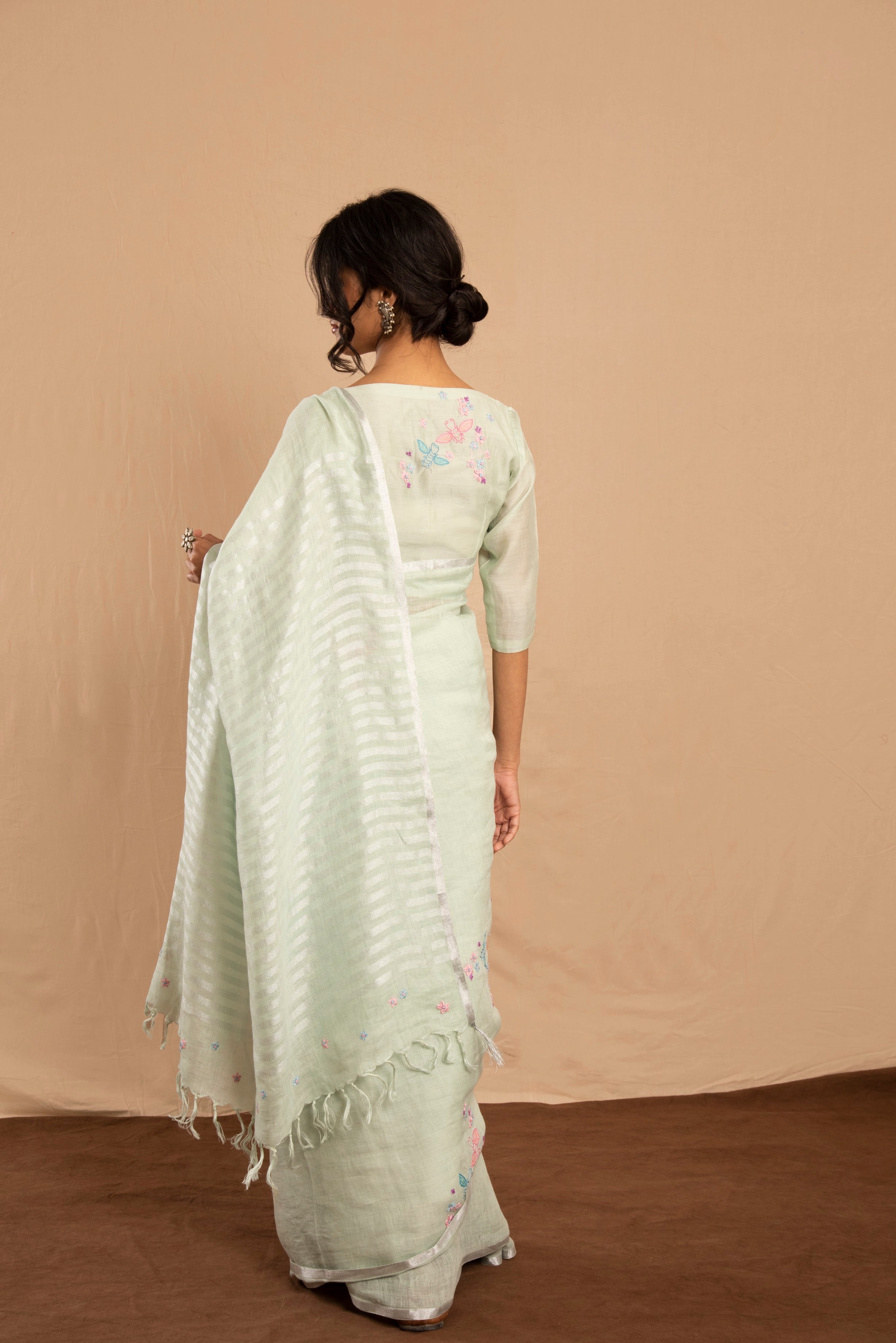 Zehra Linen Sari