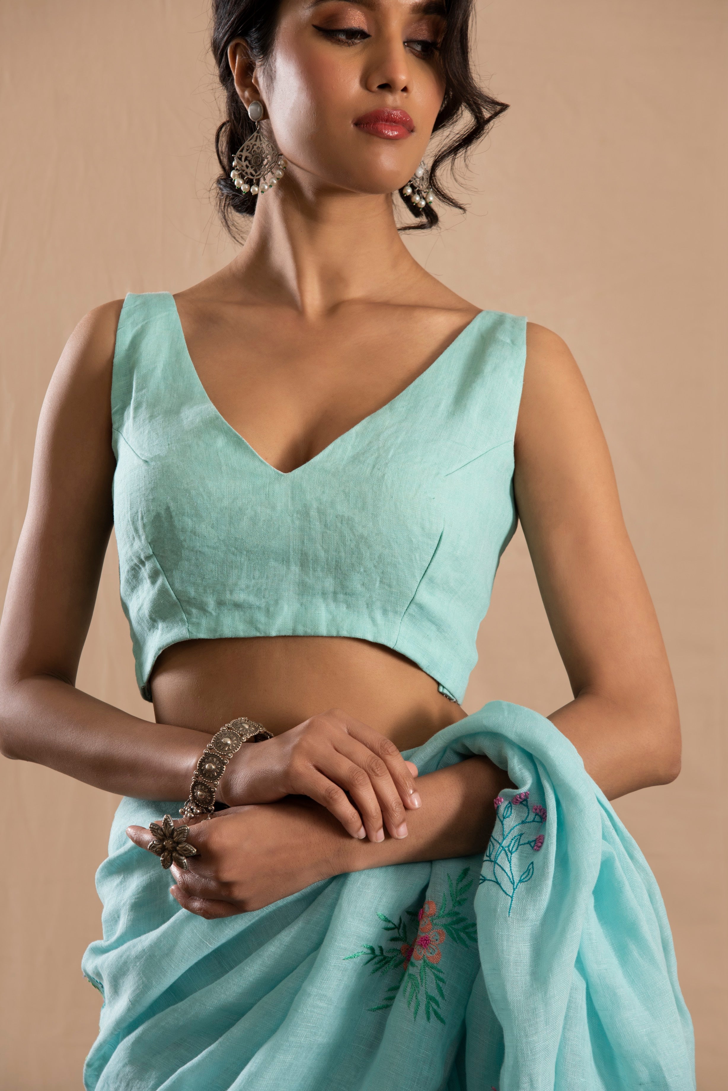Neel Gagan Linen Blouse