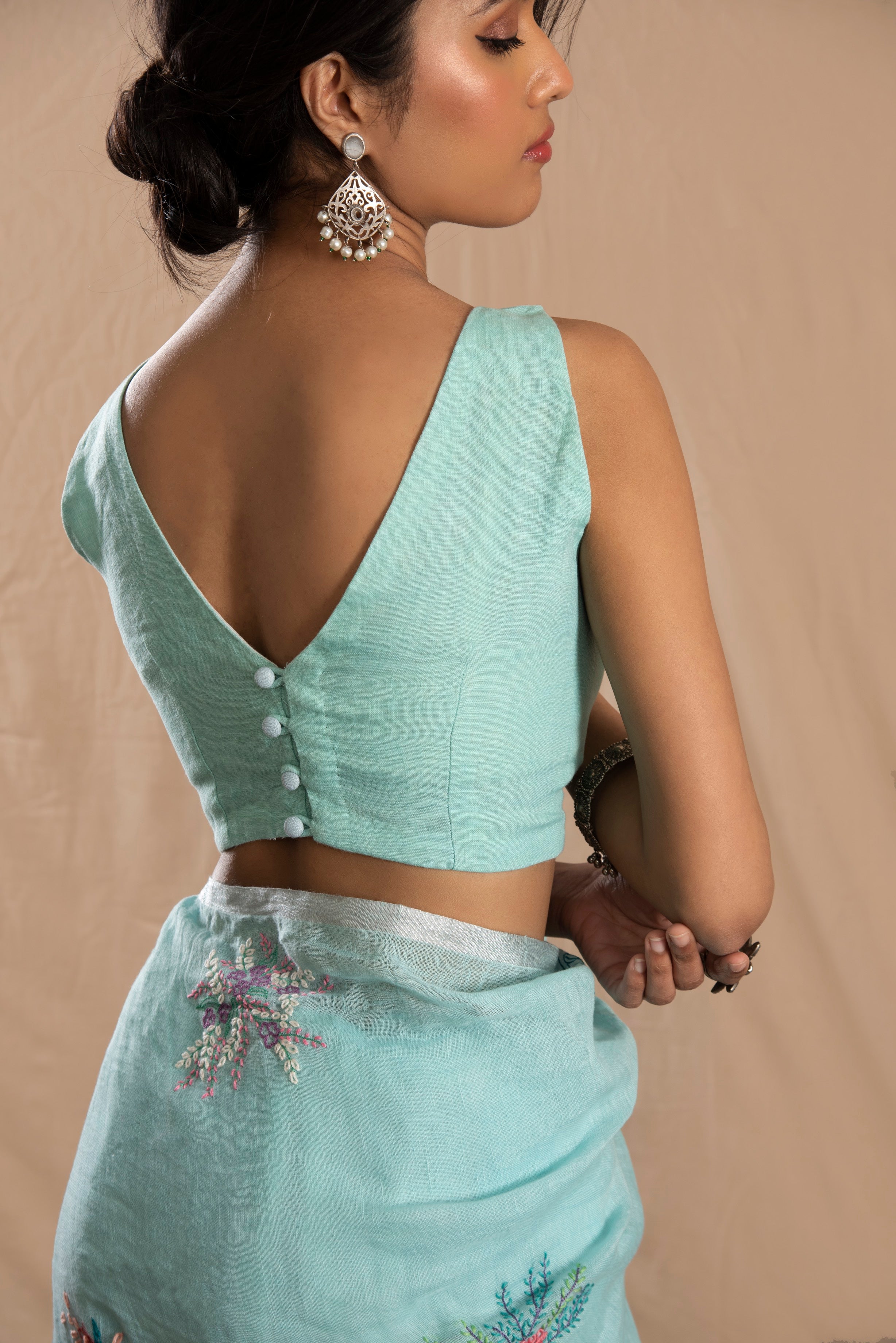 Neel Gagan Linen Blouse
